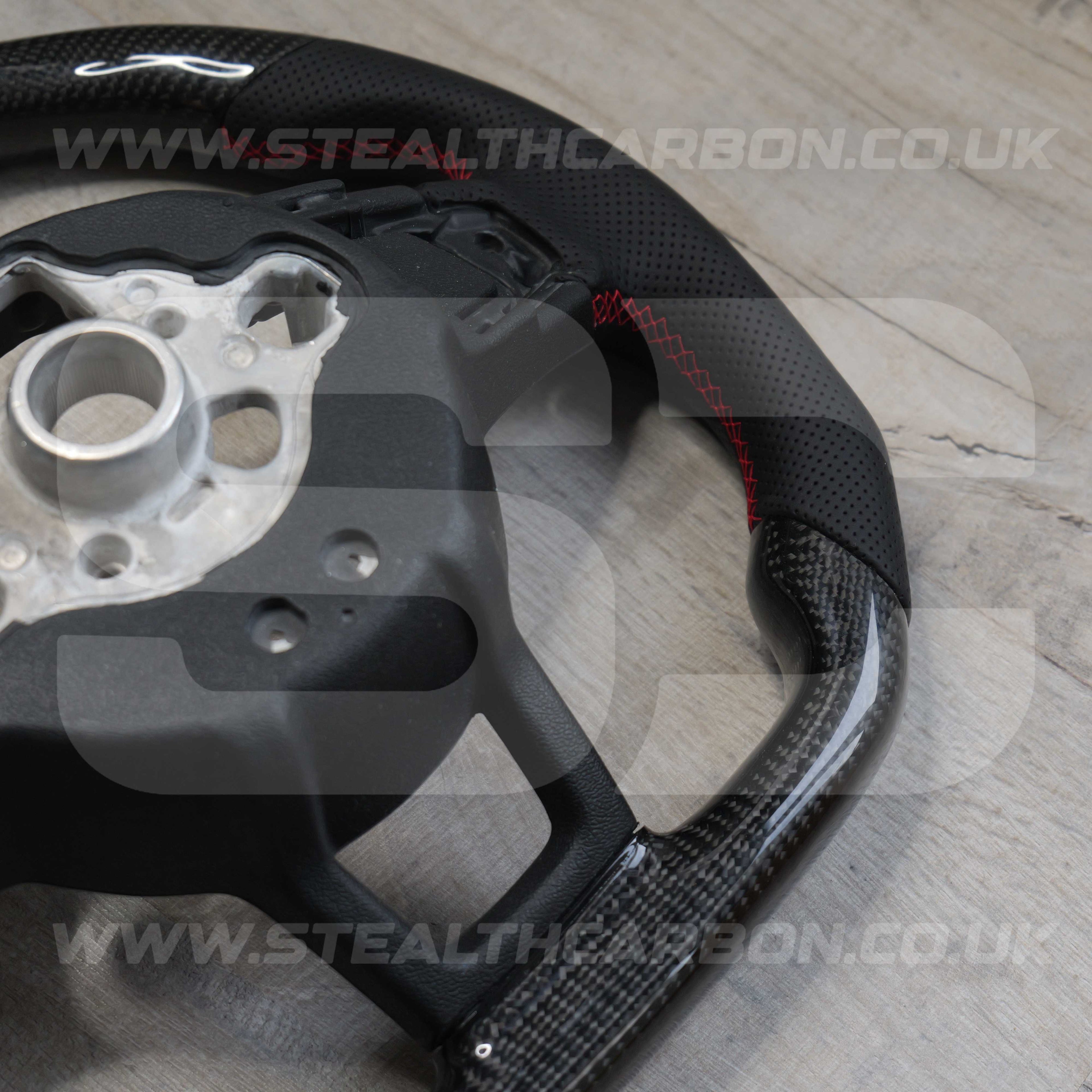 Volkswagen Carbon Fibre Steering Wheel VW Golf MK7 MK7.5 R R-Line GTI GTD GTE +