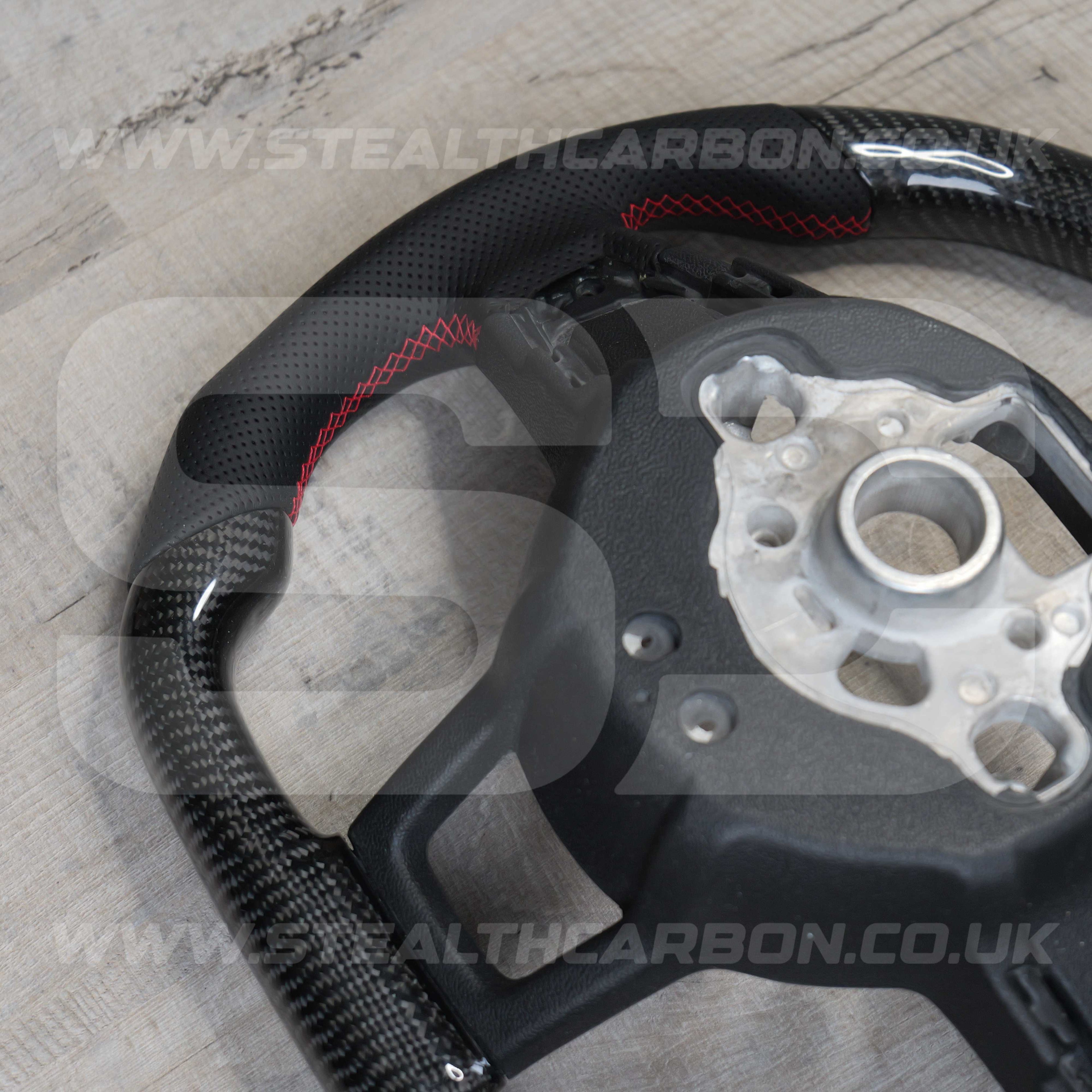 Volkswagen Carbon Fibre Steering Wheel VW Golf MK7 MK7.5 R R-Line GTI GTD GTE +