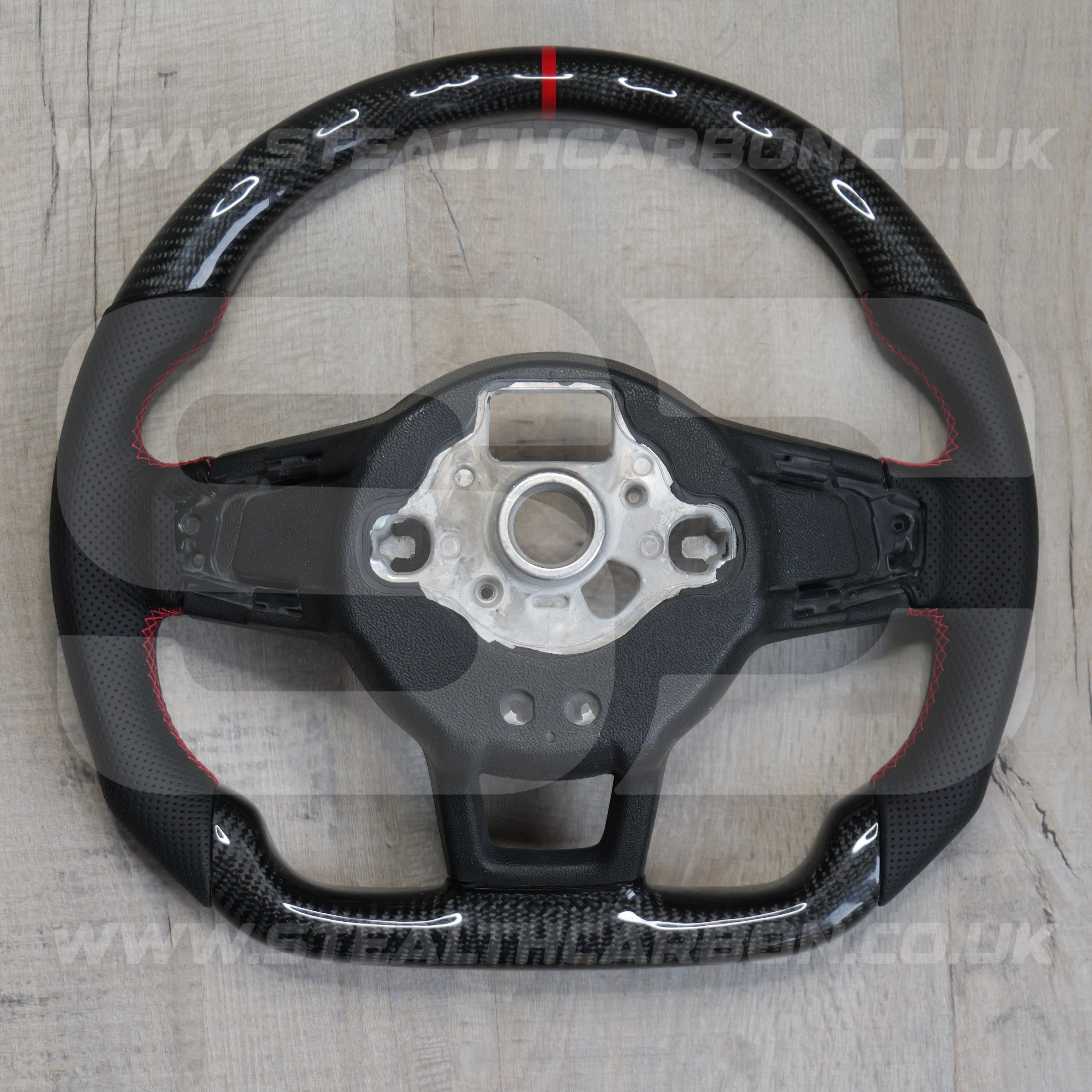 Volkswagen Carbon Fibre Steering Wheel VW Golf MK7 MK7.5 R R-Line GTI GTD GTE +