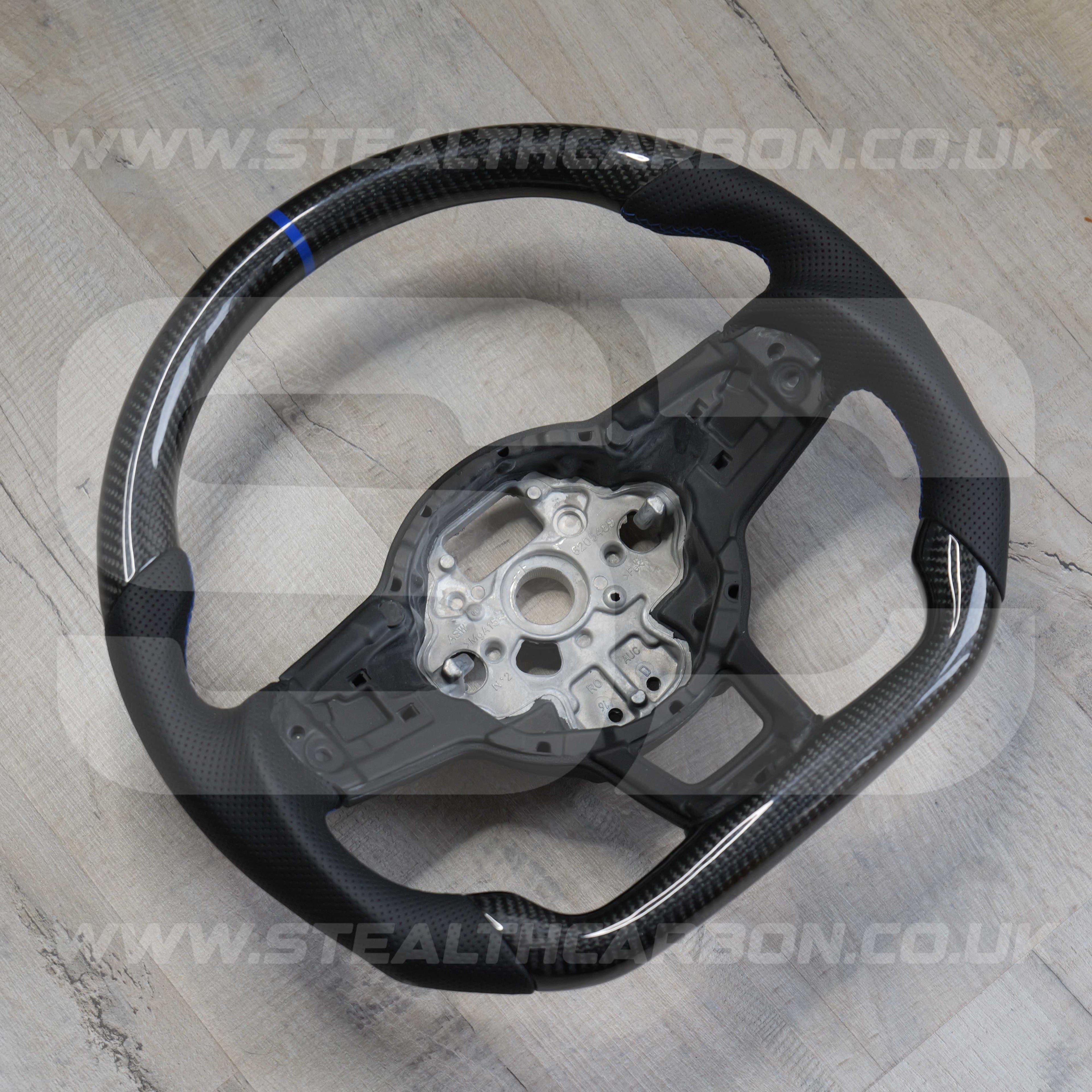 Volkswagen Carbon Fibre Steering Wheel VW Golf MK7 MK7.5 R R-Line GTI GTE GTD +