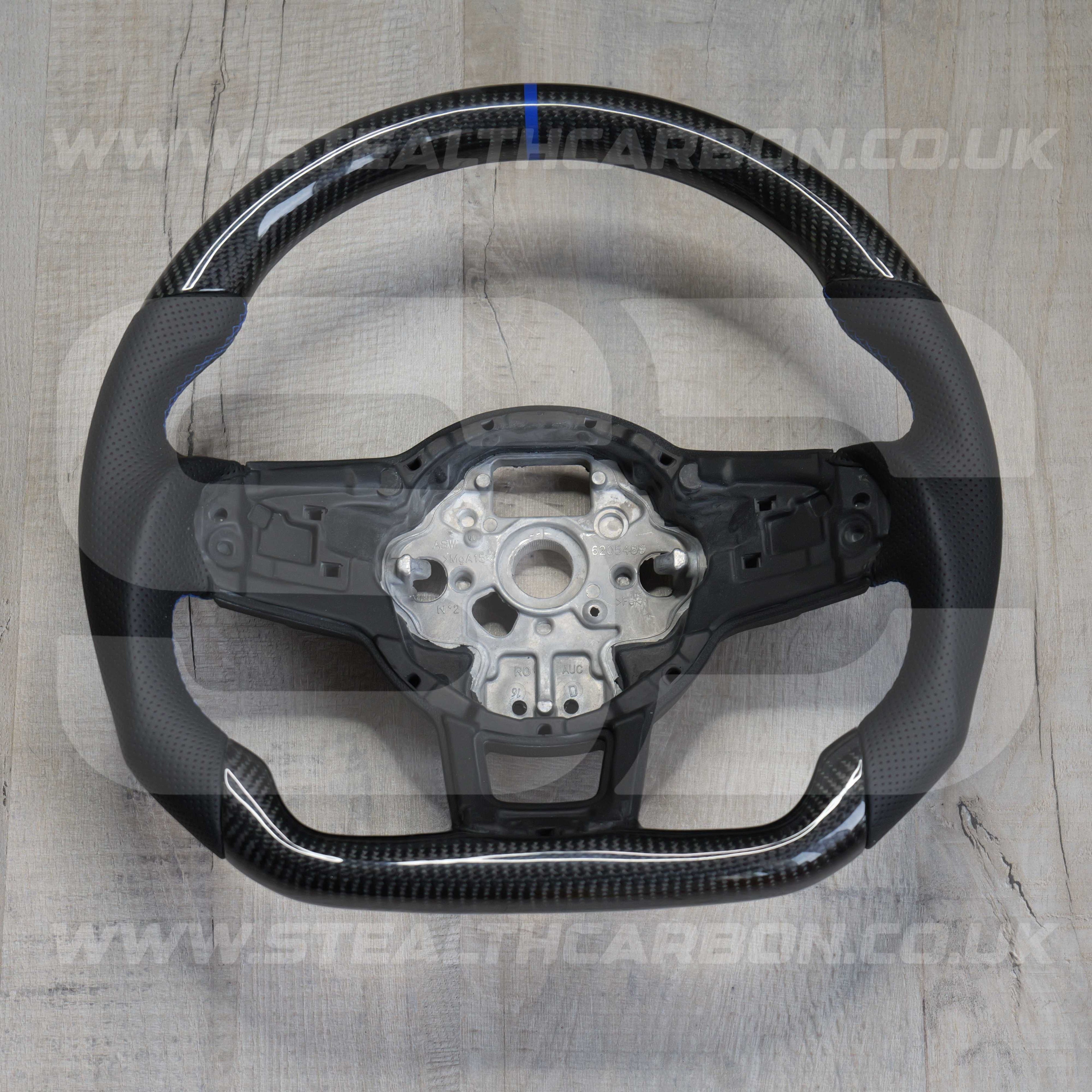 Volkswagen Carbon Fibre Steering Wheel VW Golf MK7 MK7.5 R R-Line GTI GTE GTD +