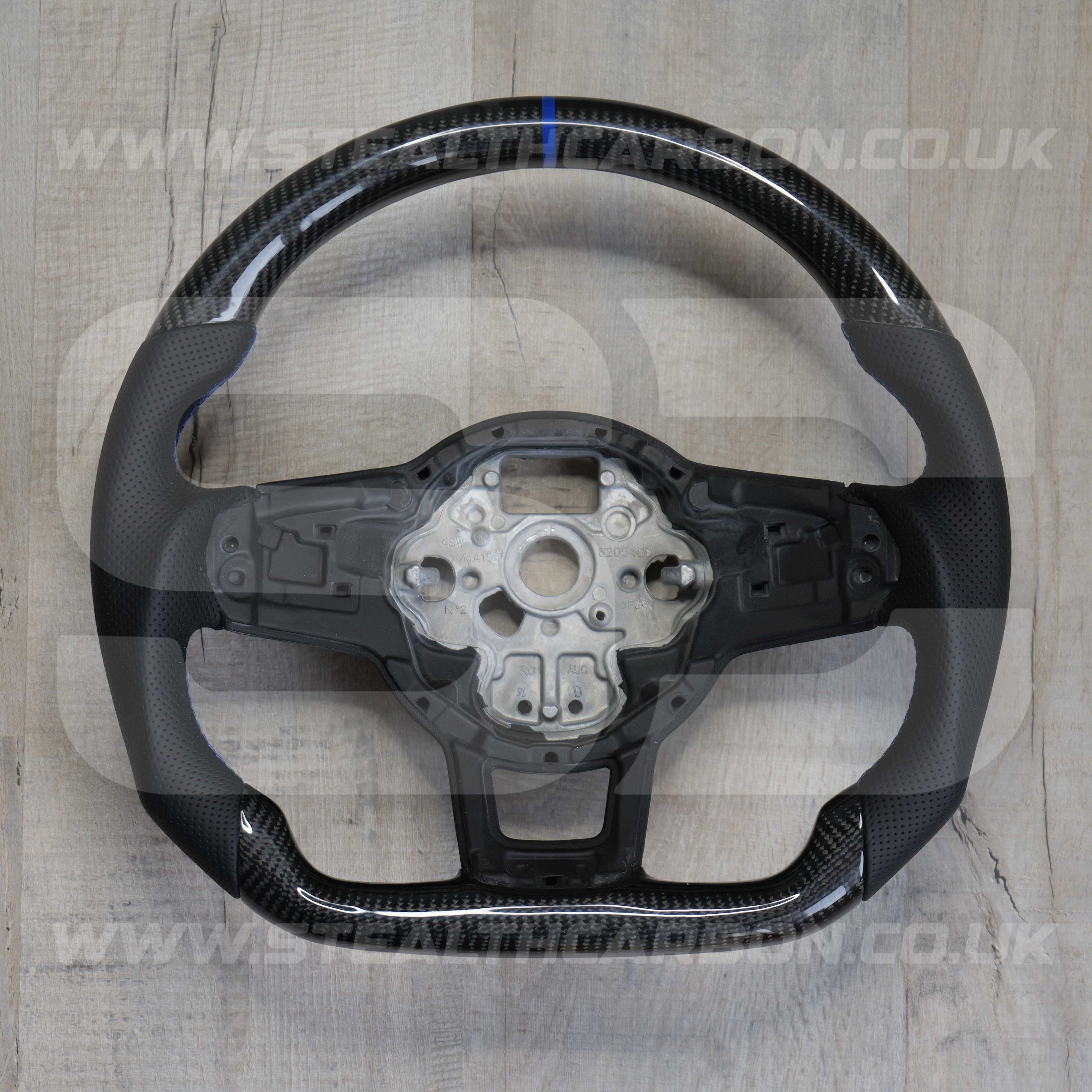 Volkswagen Carbon Fibre Steering Wheel VW Golf MK7 MK7.5 R R-Line GTI GTE GTD +