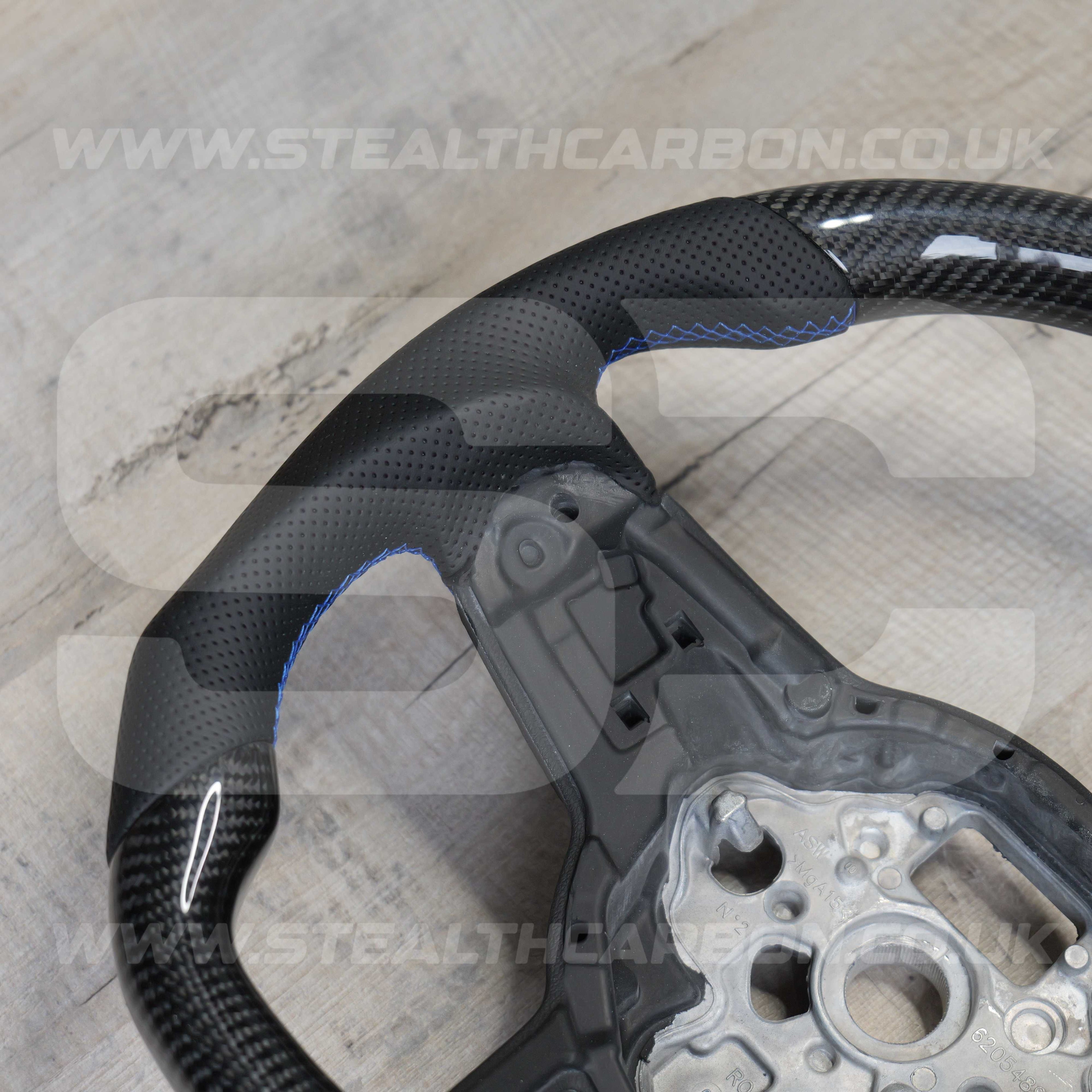 Volkswagen Carbon Fibre Steering Wheel VW Golf MK7 MK7.5 R R-Line GTI GTE GTD +