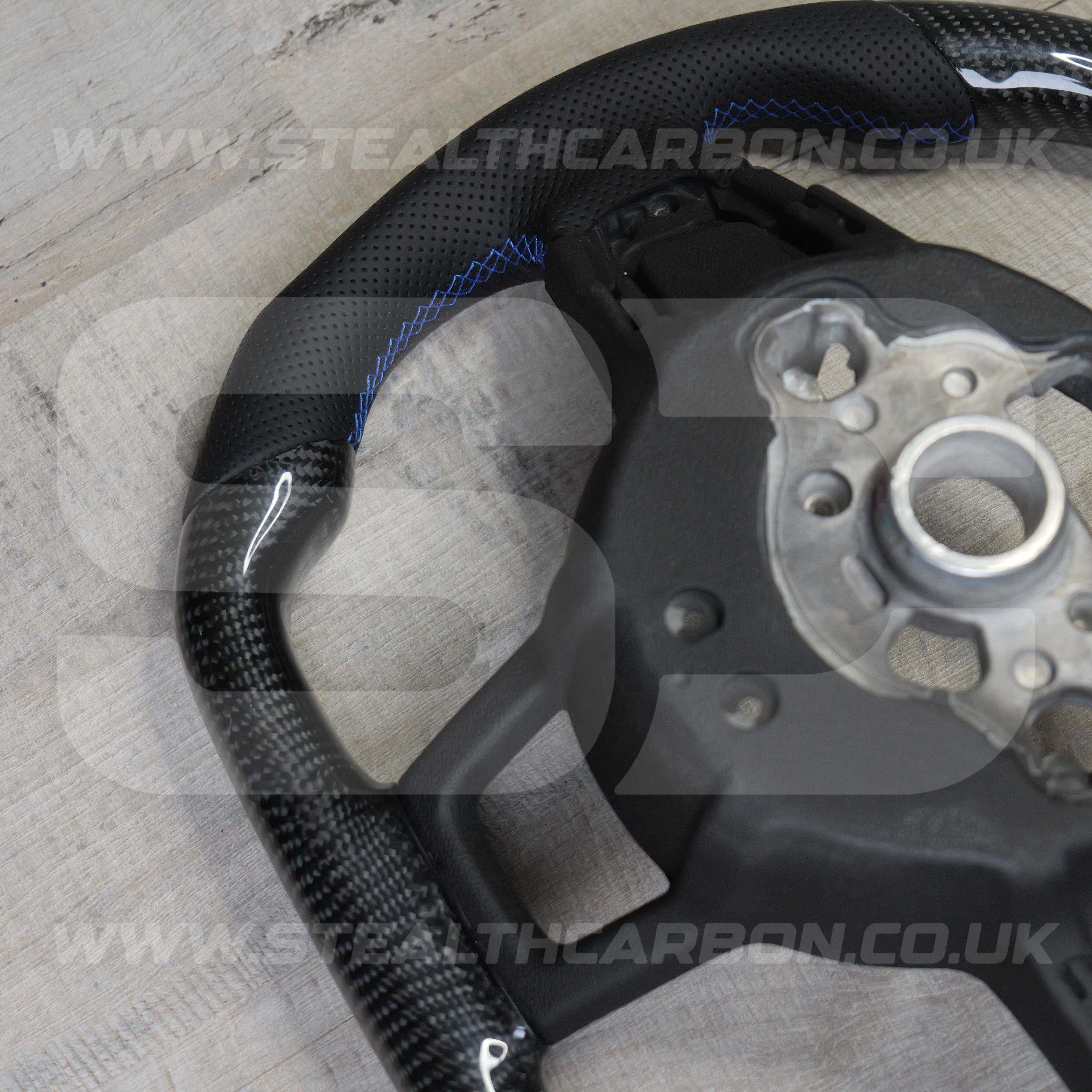 Volkswagen Carbon Fibre Steering Wheel VW Golf MK7 MK7.5 R R-Line GTI GTE GTD +