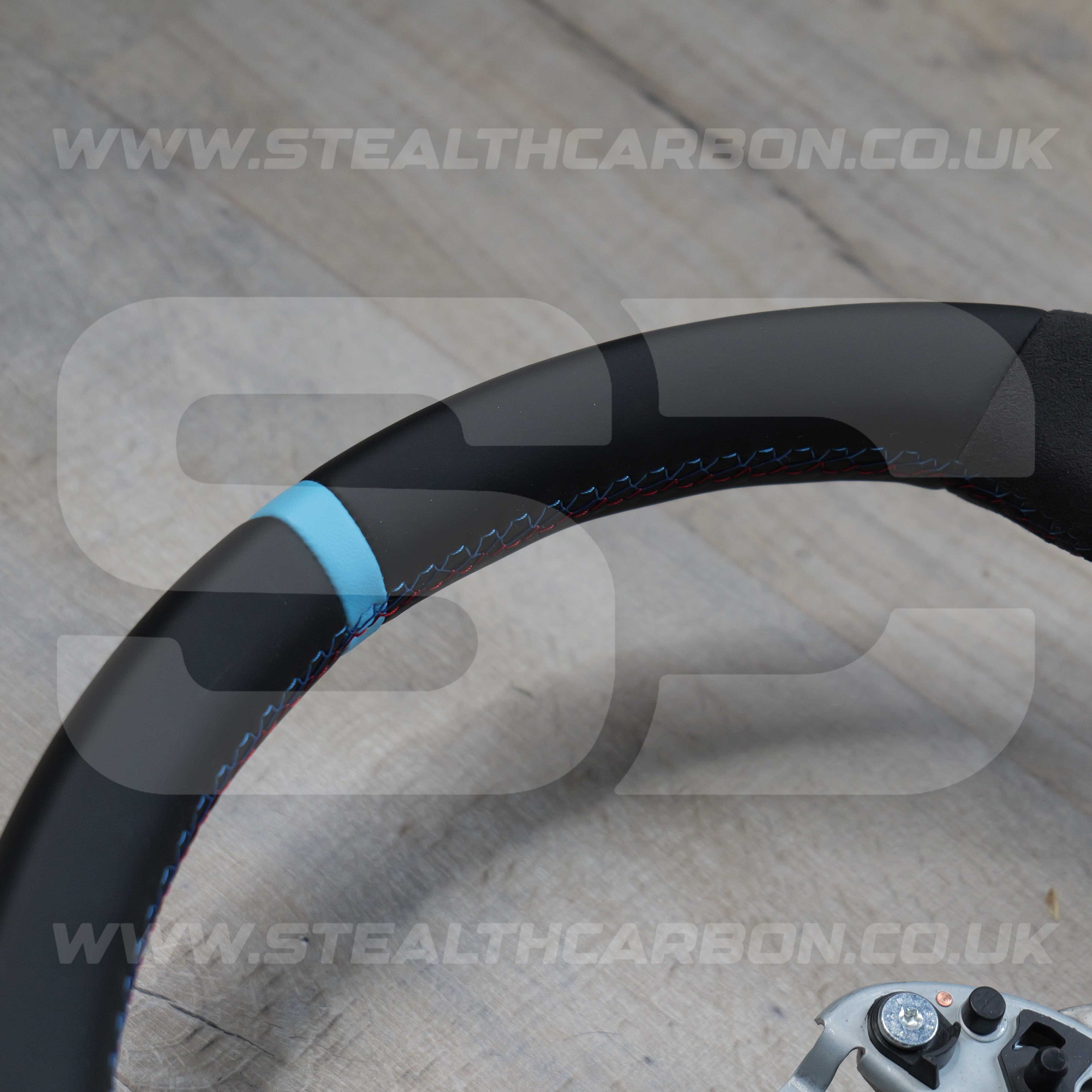 BMW Alcantara M Sport Blue Steering Wheel 1 2 3 4 X1 X3 X4 X5 X6 M2 M3 M4 F80 +