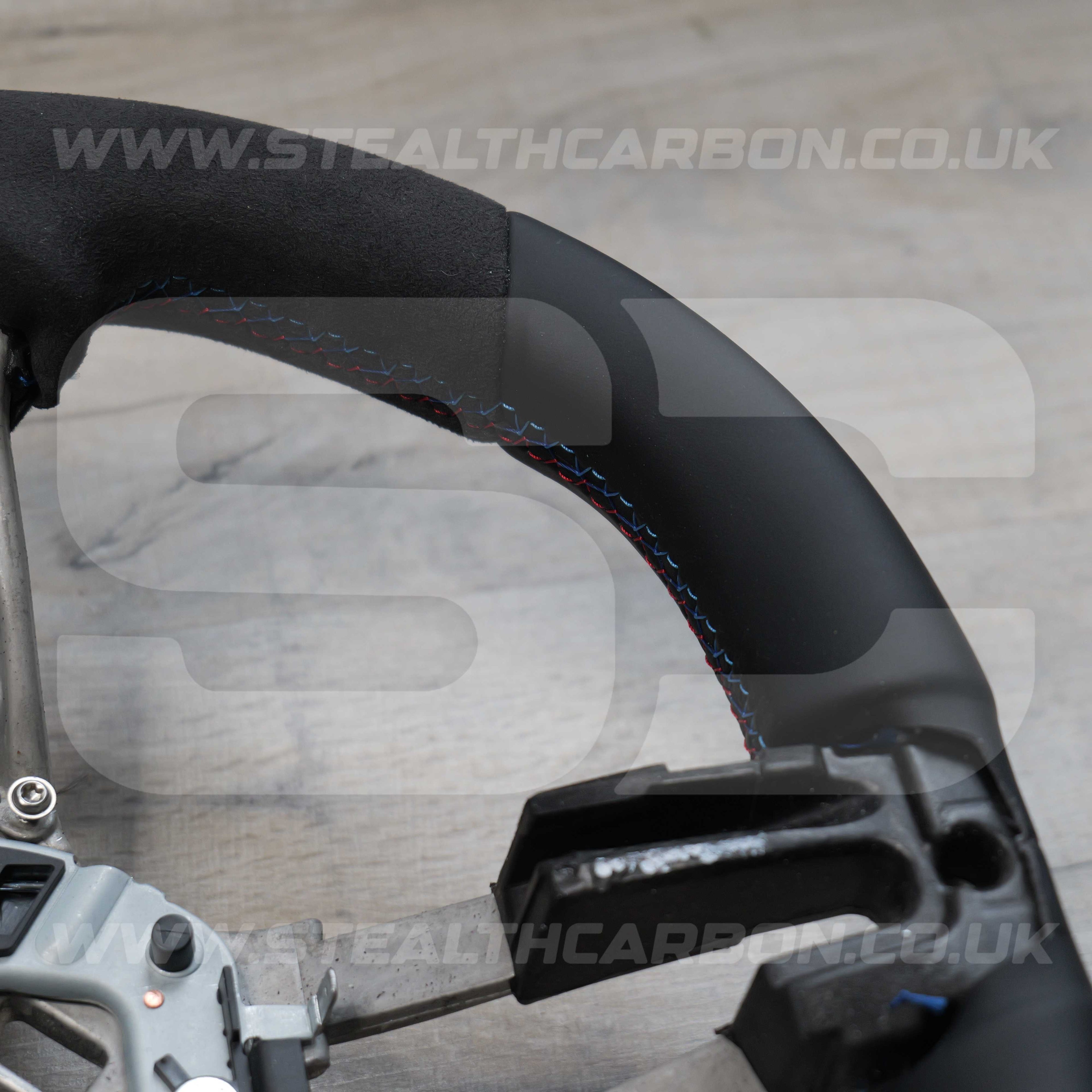 BMW Alcantara M Sport Blue Steering Wheel 1 2 3 4 X1 X3 X4 X5 X6 M2 M3 M4 F80 +
