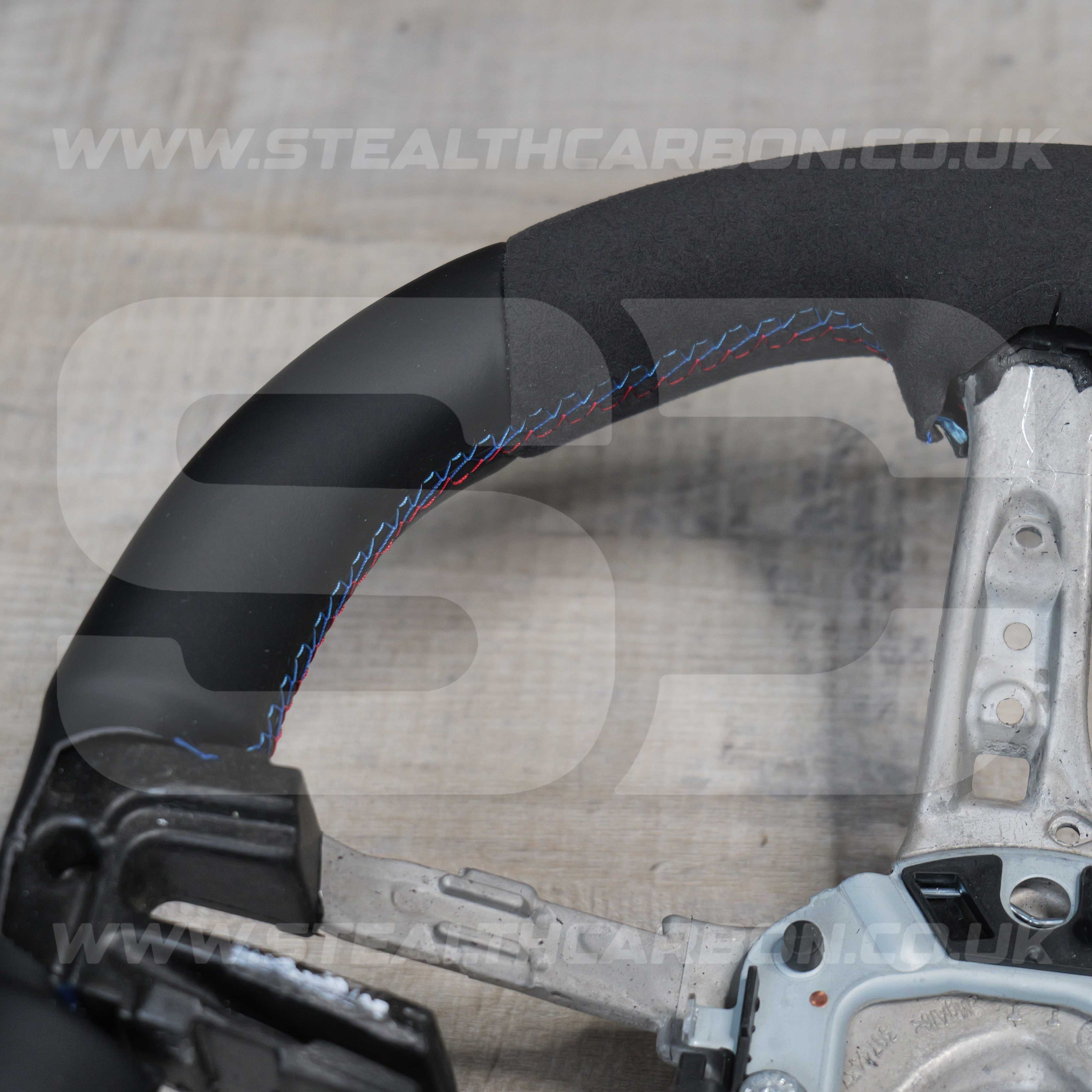 BMW Alcantara M Sport Blue Steering Wheel 1 2 3 4 X1 X3 X4 X5 X6 M2 M3 M4 F80 +