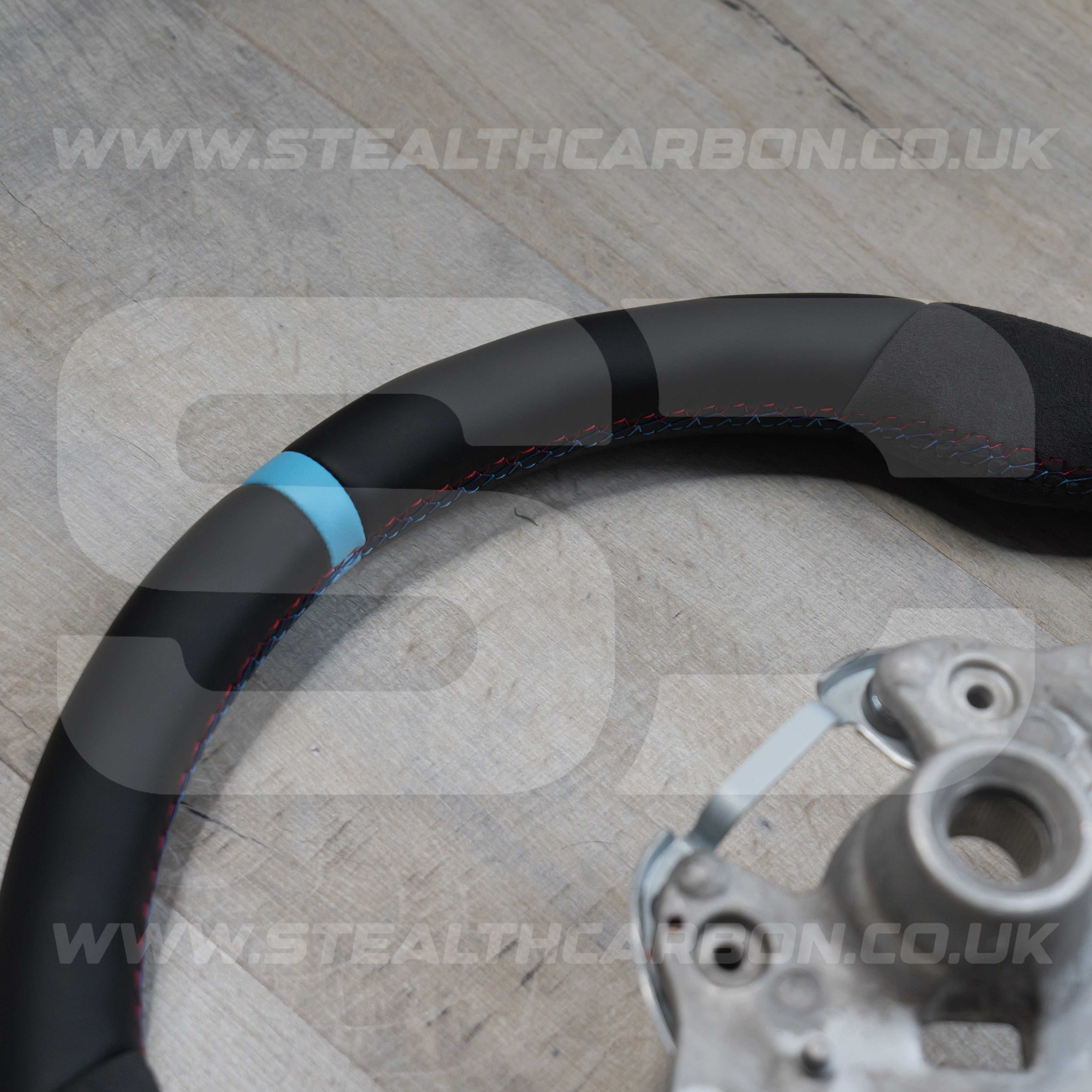 BMW Alcantara M Sport Blue Steering Wheel 1 2 3 4 X1 X3 X4 X5 X6 M2 M3 M4 F80 +