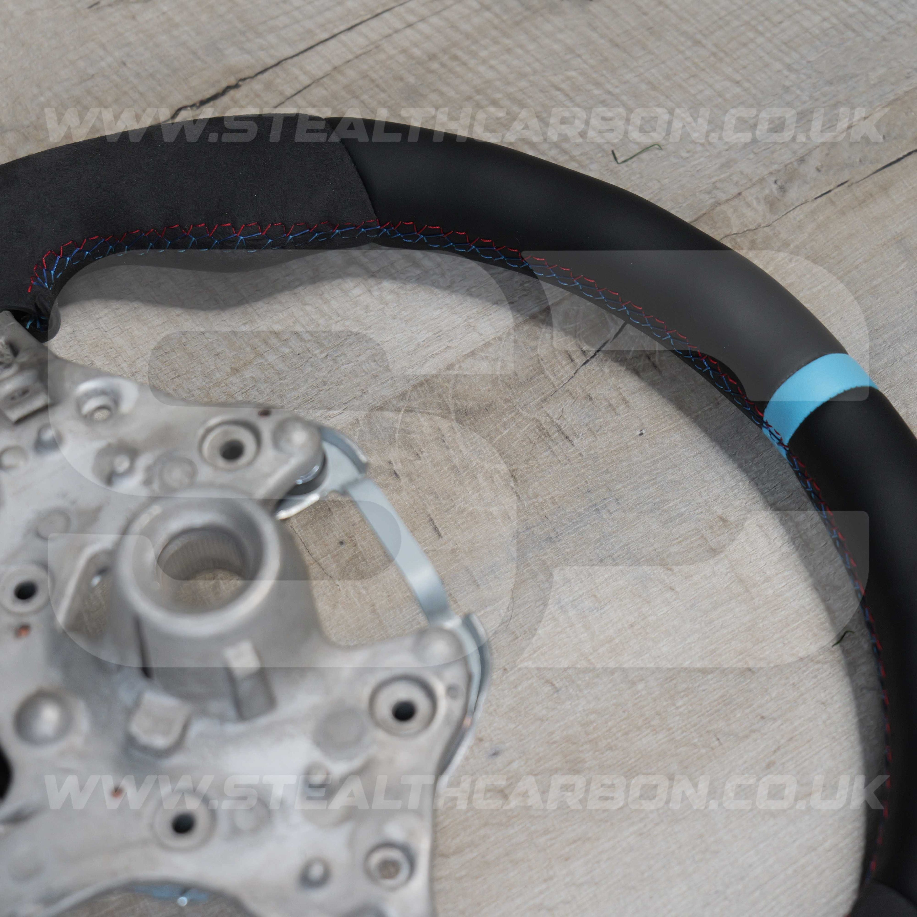 BMW Alcantara M Sport Blue Steering Wheel 1 2 3 4 X1 X3 X4 X5 X6 M2 M3 M4 F80 +