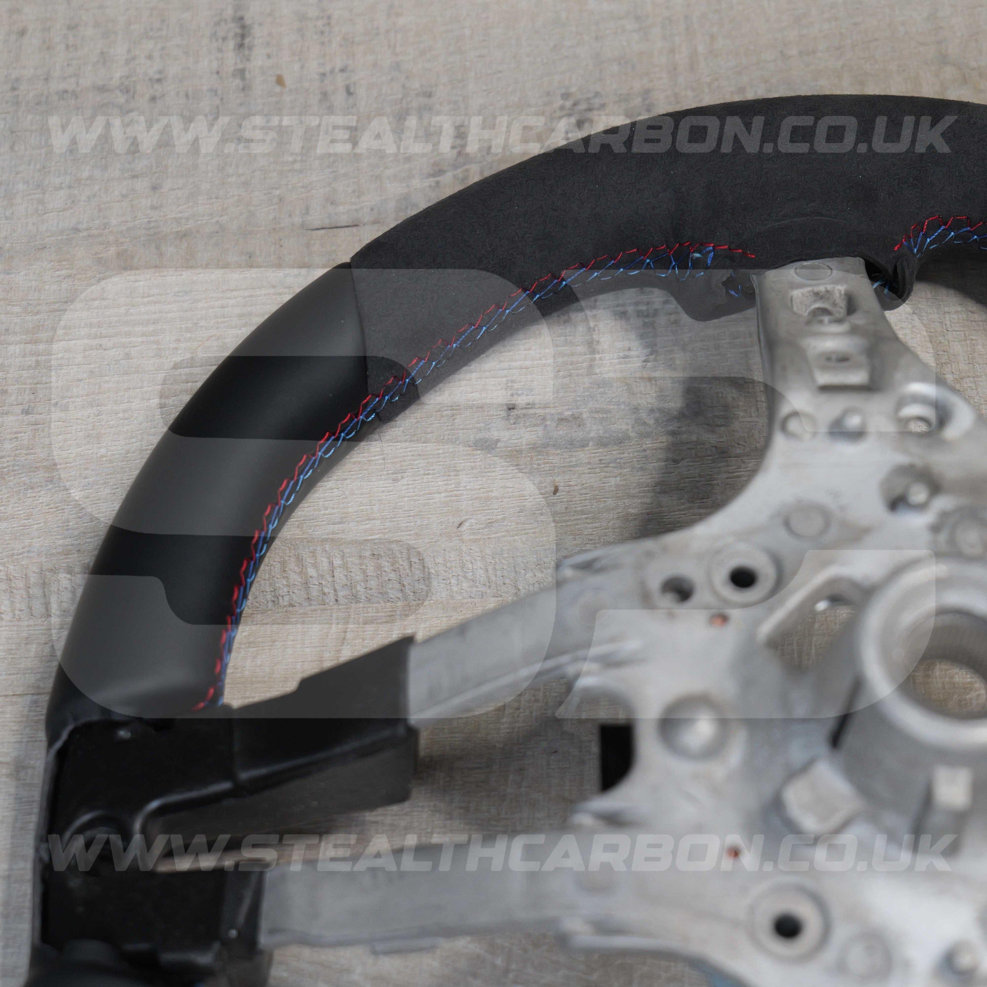 BMW Alcantara M Sport Blue Steering Wheel 1 2 3 4 X1 X3 X4 X5 X6 M2 M3 M4 F80 +