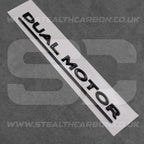 Tesla Gloss Black Dual Motor Rear Boot Badge Letters Model S 3 X Y Performance