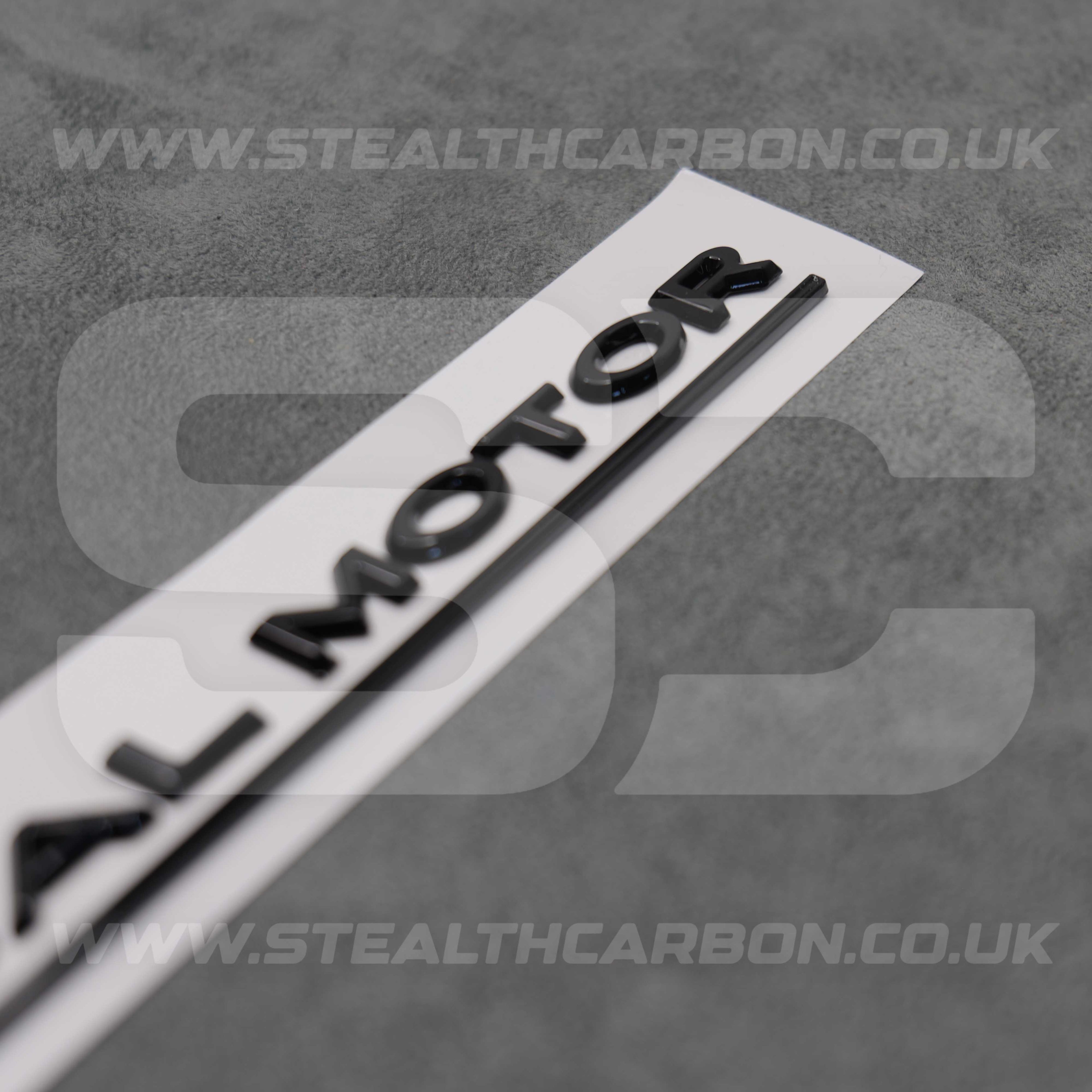 Tesla Gloss Black Dual Motor Rear Boot Badge Letters Model S 3 X Y Performance