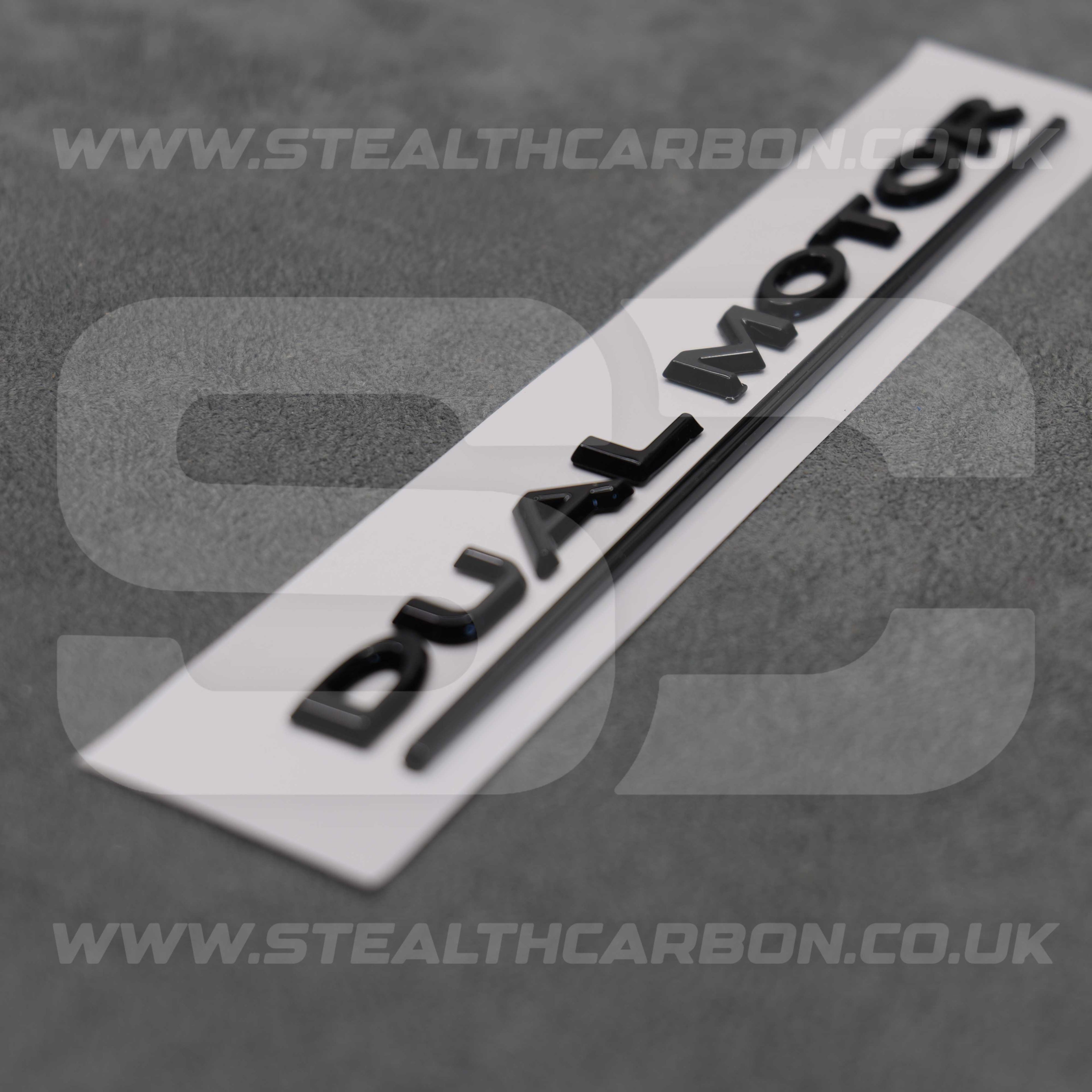 Tesla Gloss Black Dual Motor Rear Boot Badge Letters Model S 3 X Y Performance