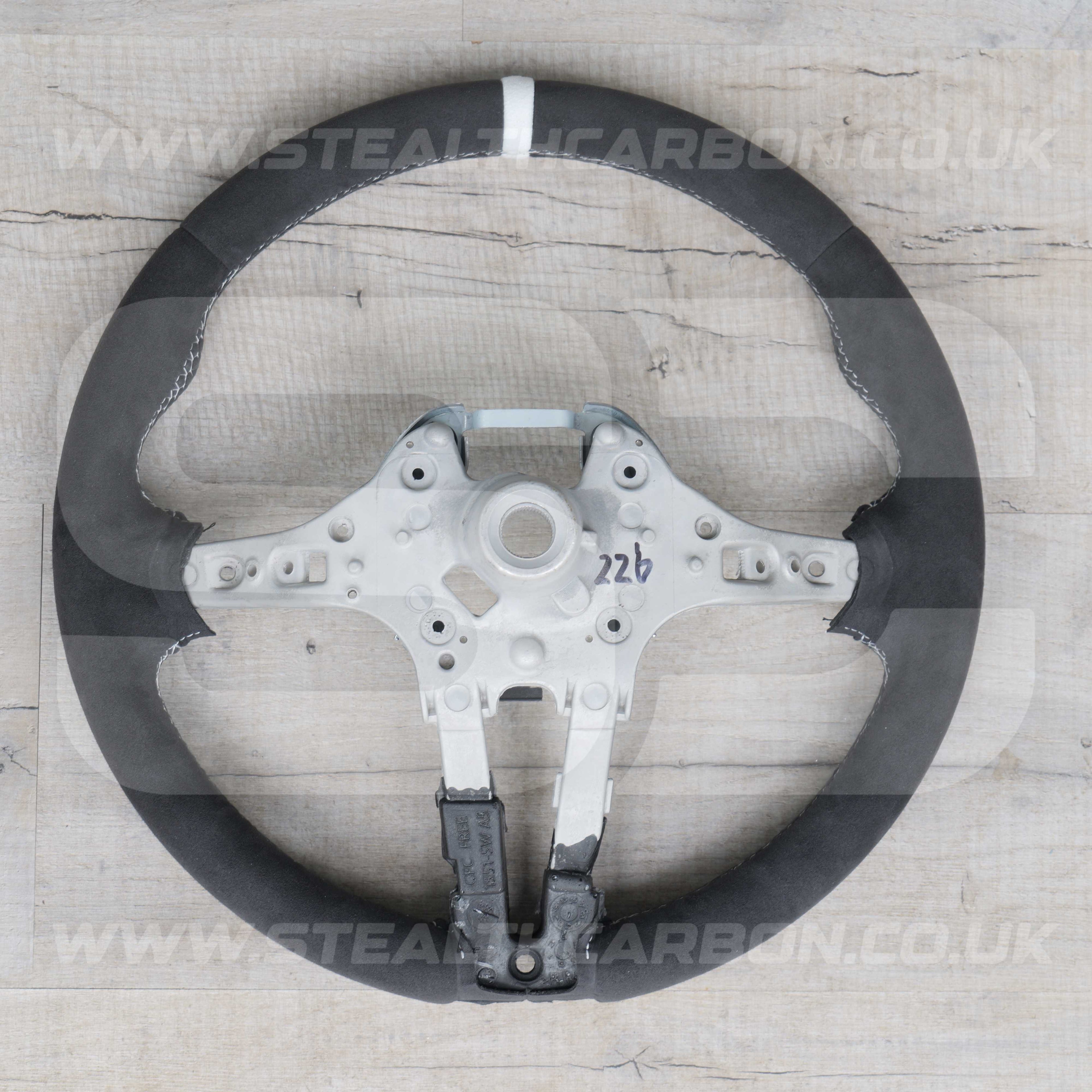 BMW Alcantara M Sport White Steering Wheel 1 2 3 4 X1 X3 X4 X5 X6 M2 M3 M4 F80