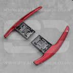 Red Carbon Fibre Gear Paddle Shifters BMW F80 M3 F82 F83 M4 F87 M2 F30