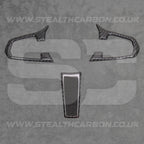 Carbon Fibre Style Steering Wheel Trims for BMW 5 Series G30 G31 G01 G38 X3