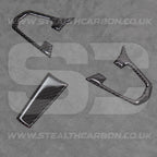 Carbon Fibre Style Steering Wheel Trims for BMW 5 Series G30 G31 G01 G38 X3