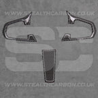 Carbon Fibre Style Steering Wheel Trims for BMW 5 Series G30 G31 G01 G38 X3