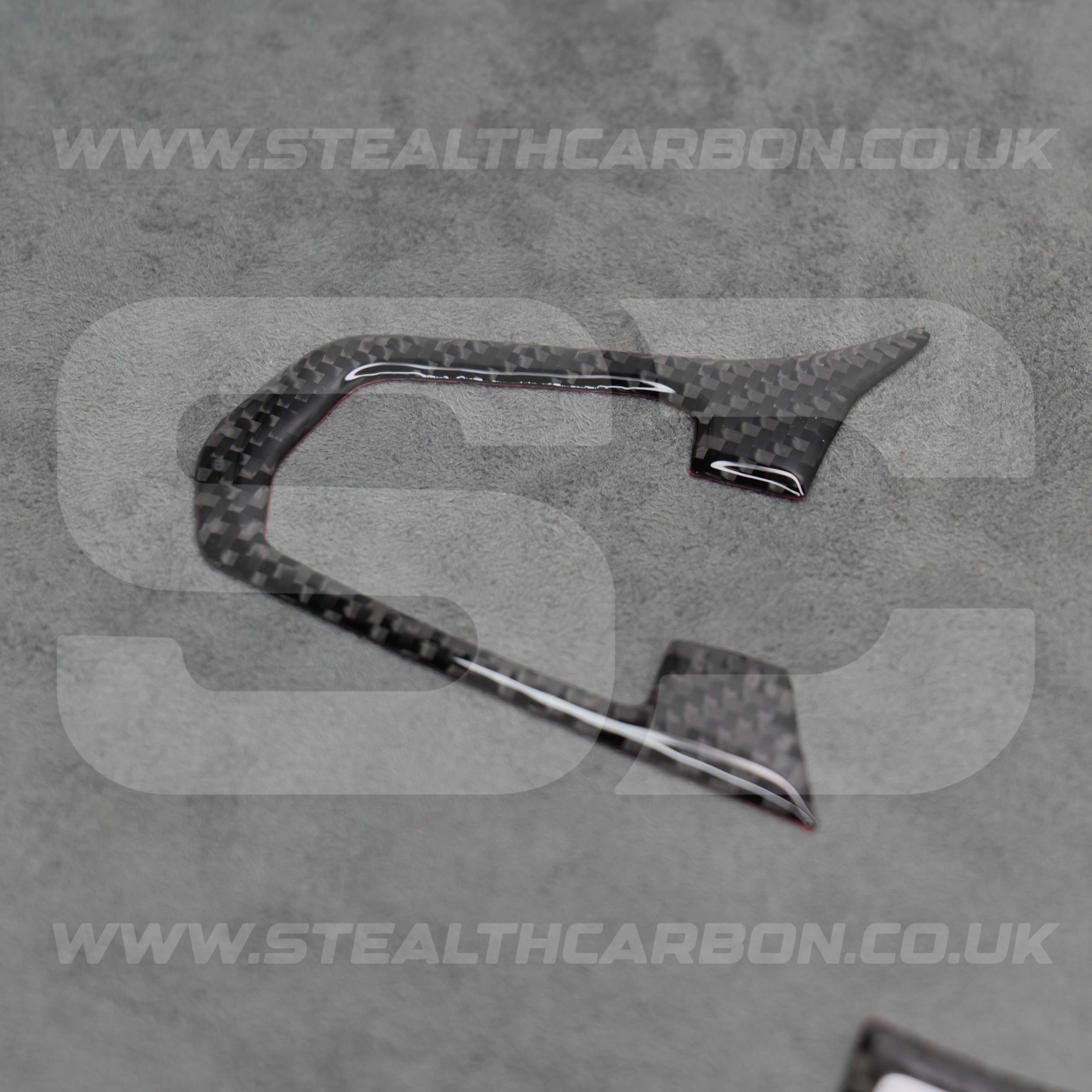 Carbon Fibre Style Steering Wheel Trims for BMW 5 Series G30 G31 G01 G38 X3