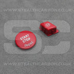 BMW Matte Red M Mode & Start Stop Button Set for E90 E92 E93 M3 4.0 V8