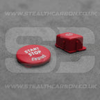 BMW Matte Red M Mode & Start Stop Button Set for E90 E92 E93 M3 4.0 V8