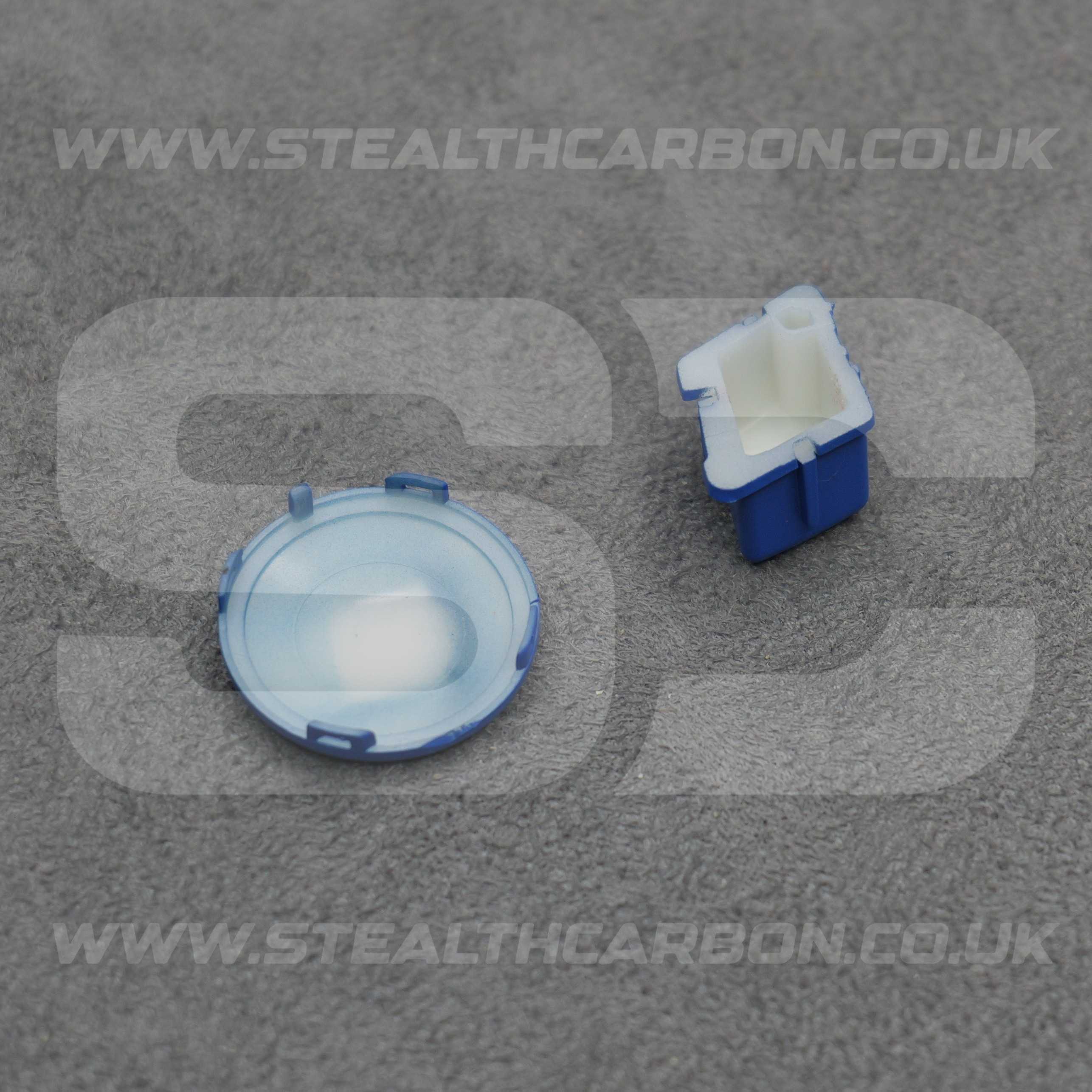 BMW Matte Blue M Mode & Start Stop Button Set for E90 E92 E93 M3 4.0 V8