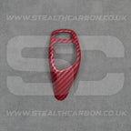 BMW Red Carbon Fibre Style Gear Shift Knob Cover Trim F30 F20 F10 F15 F25 X5 X3