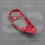 BMW Red Carbon Fibre Style Gear Shift Knob Cover Trim F30 F20 F10 F15 F25 X5 X3