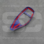 BMW Blue Carbon Fibre Style Gear Shift Knob Cover Trim F30 F20 F10 F15 F25 X5 X3