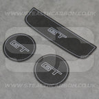 Ford Mustang GT Genuine Alcantara Cup Holder Storage Covers S550 Mach 1 V8 GT350