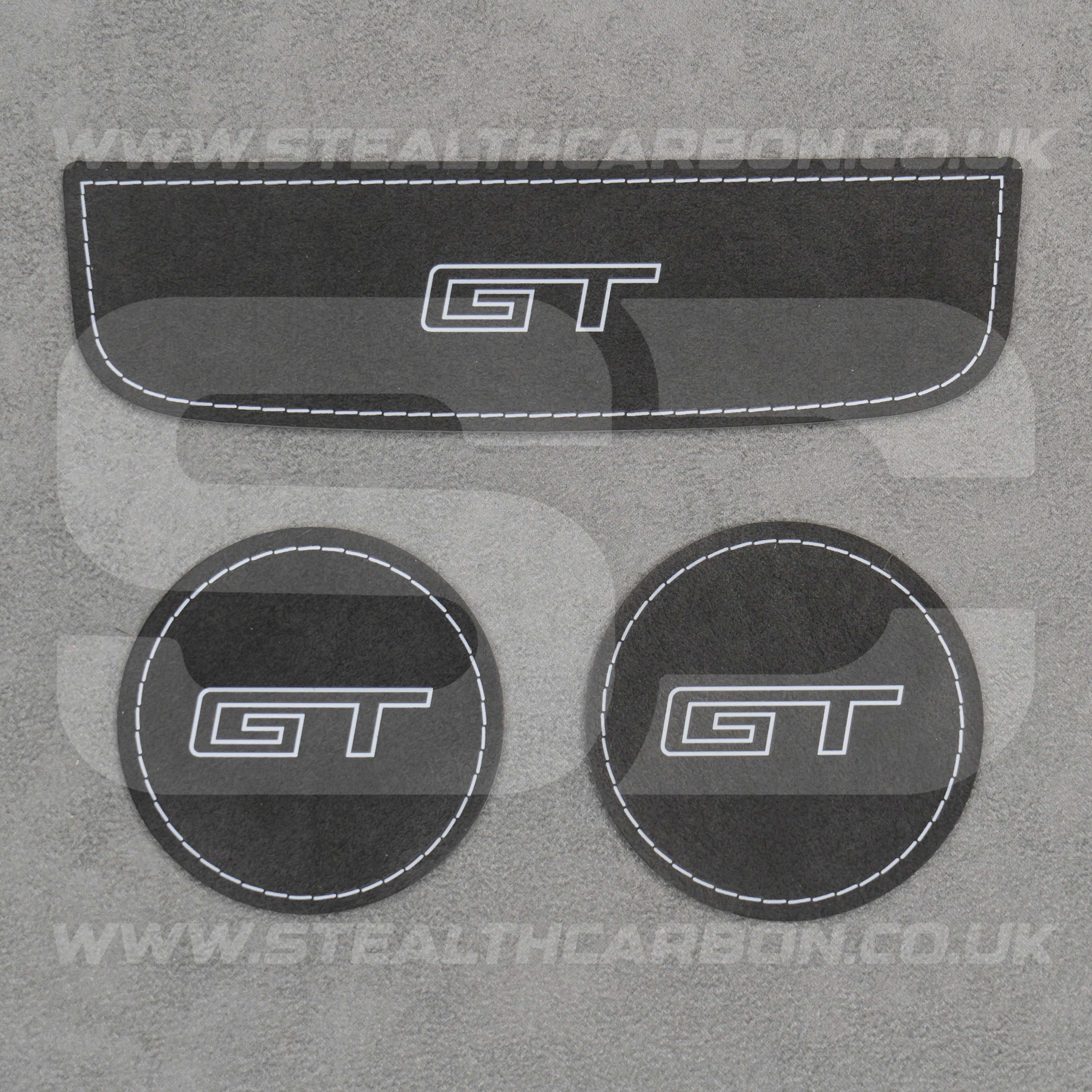 Ford Mustang GT Genuine Alcantara Cup Holder Storage Covers S550 Mach 1 V8 GT350