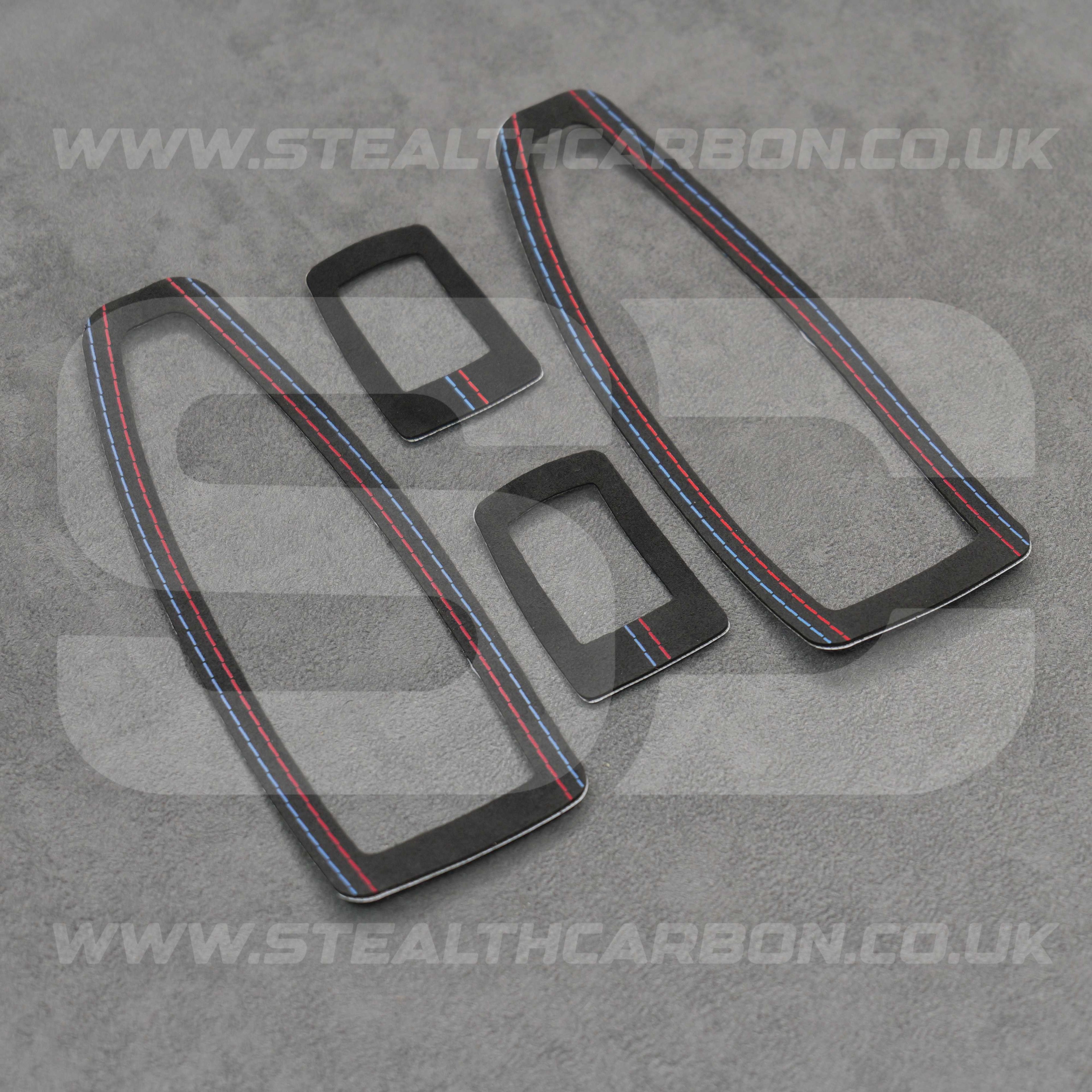 BMW Alcantara Window Switch Covers 1 3 4 Series F20 F30 F34 M135i M140i M335i M435i