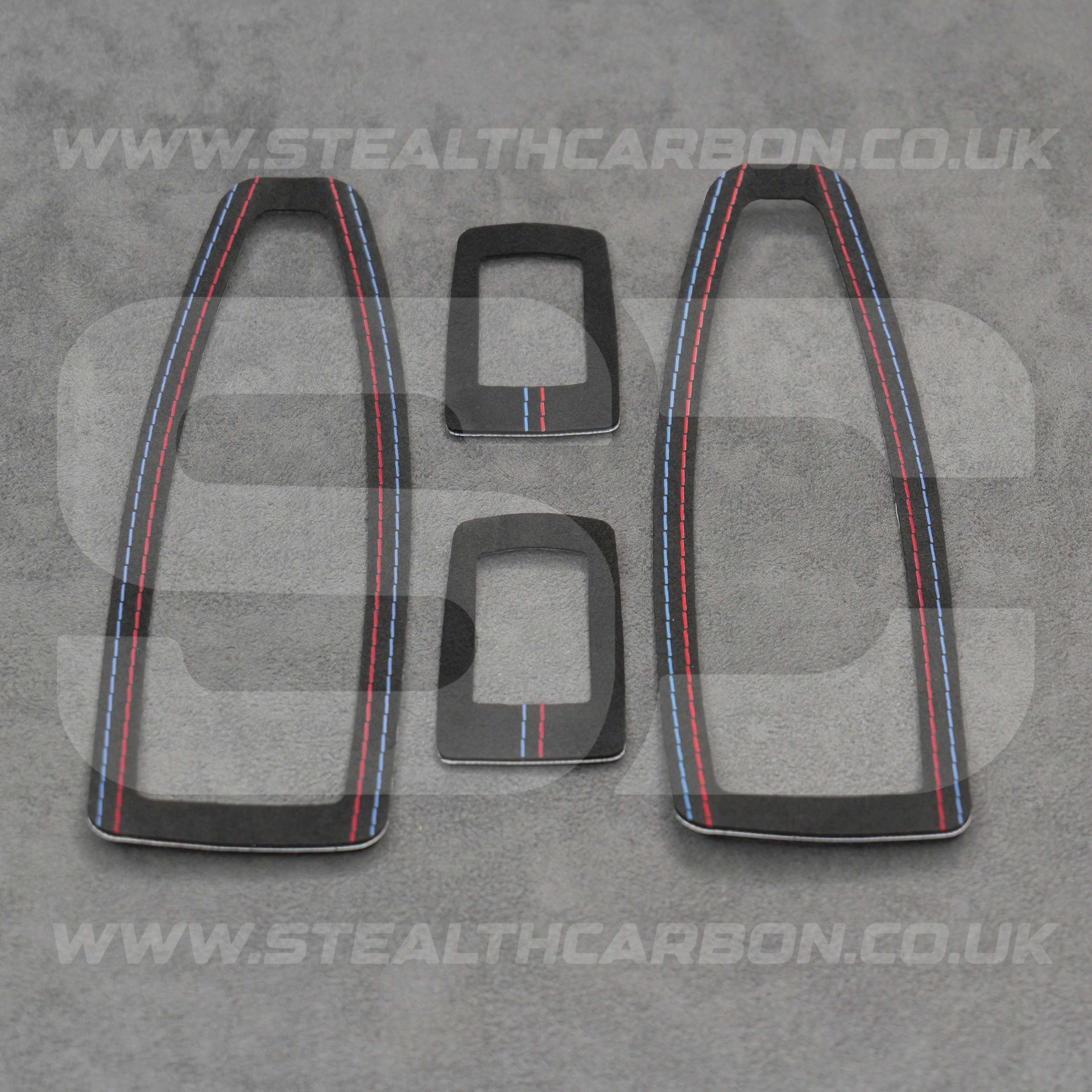 BMW Alcantara Window Switch Covers 1 3 4 Series F20 F30 F34 M135i M140i M335i M435i