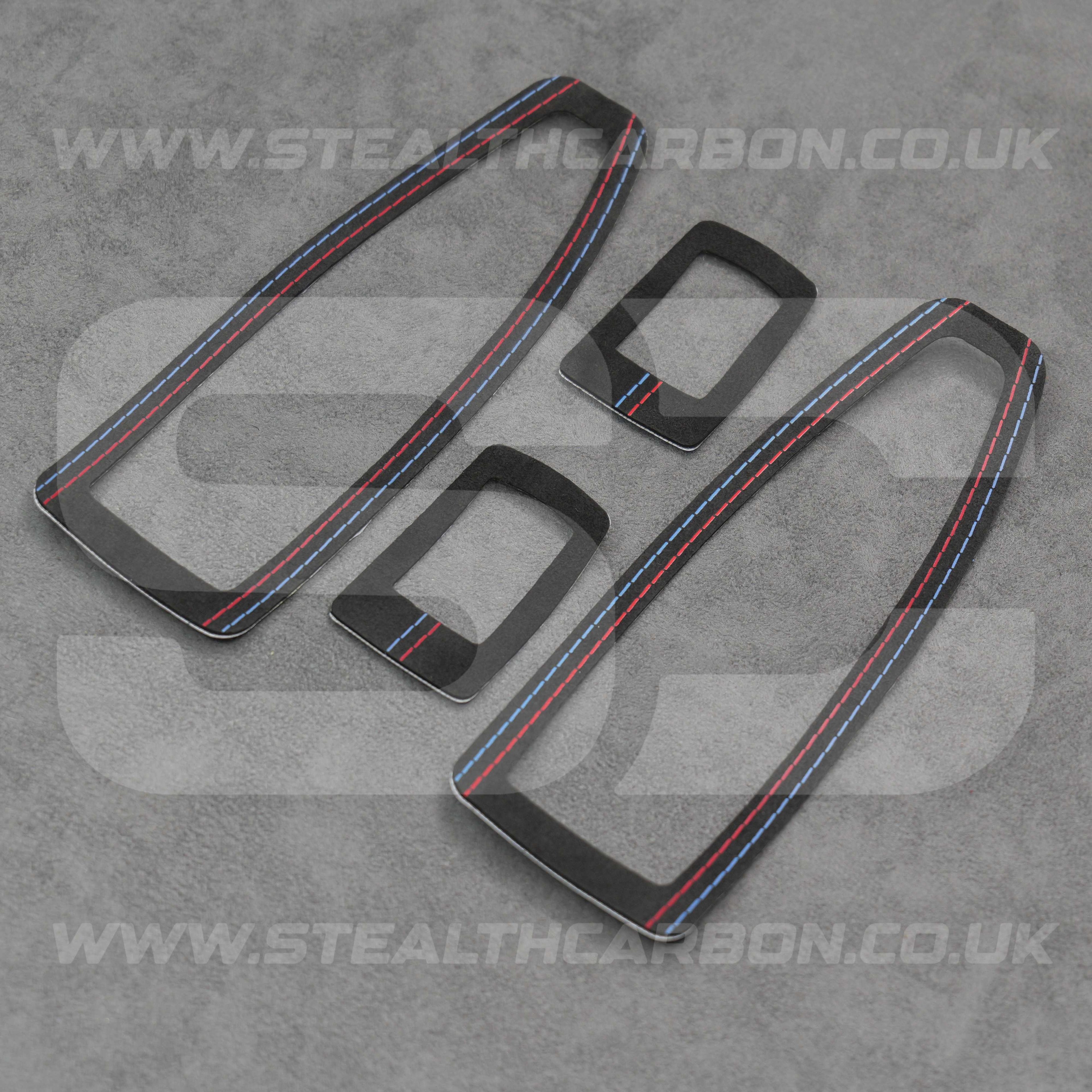 BMW Alcantara Window Switch Covers 1 3 4 Series F20 F30 F34 M135i M140i M335i M435i