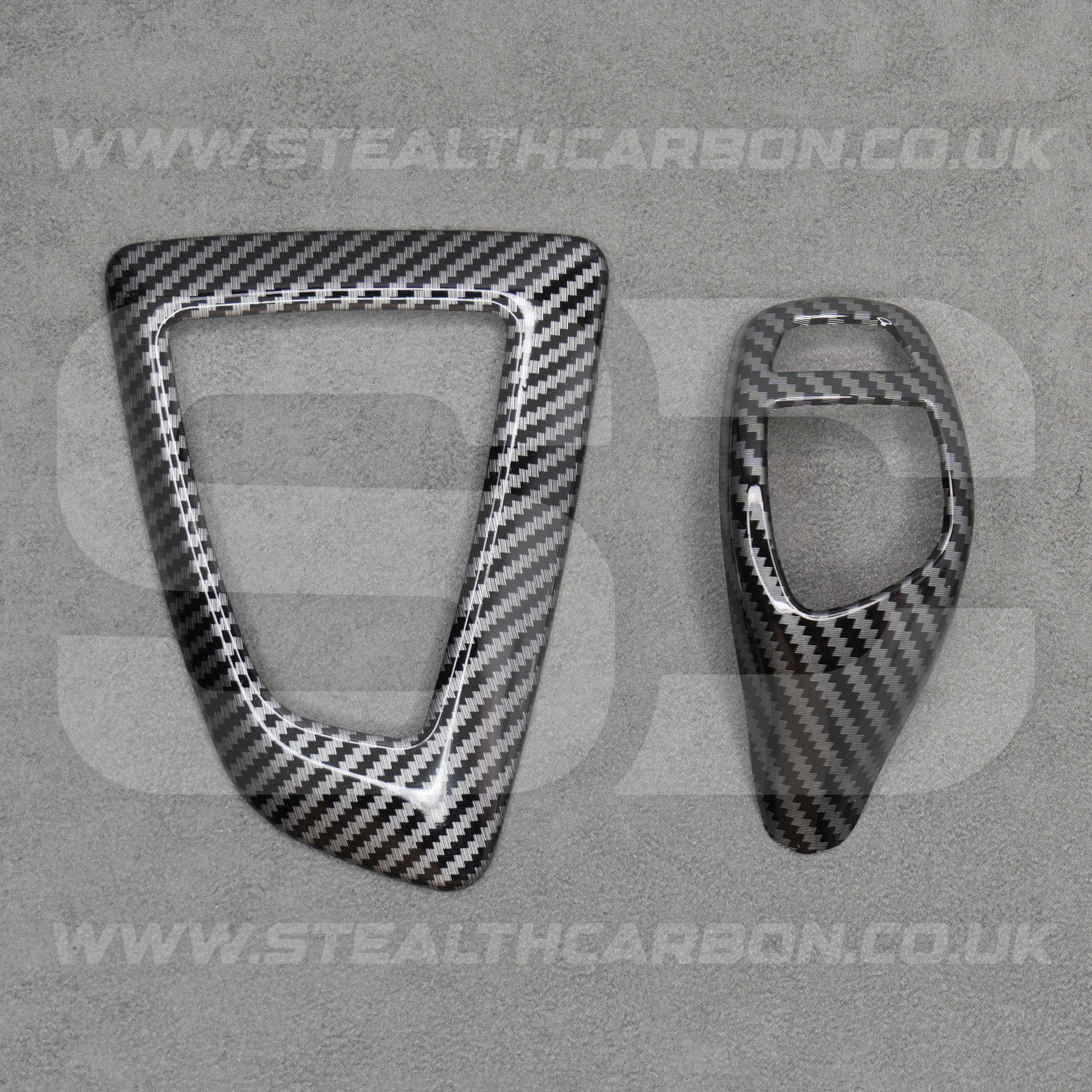 Carbon Fibre Style Gear Knob & Surround Trims  BMW F20 F30 F34 M135i M140i M235i
