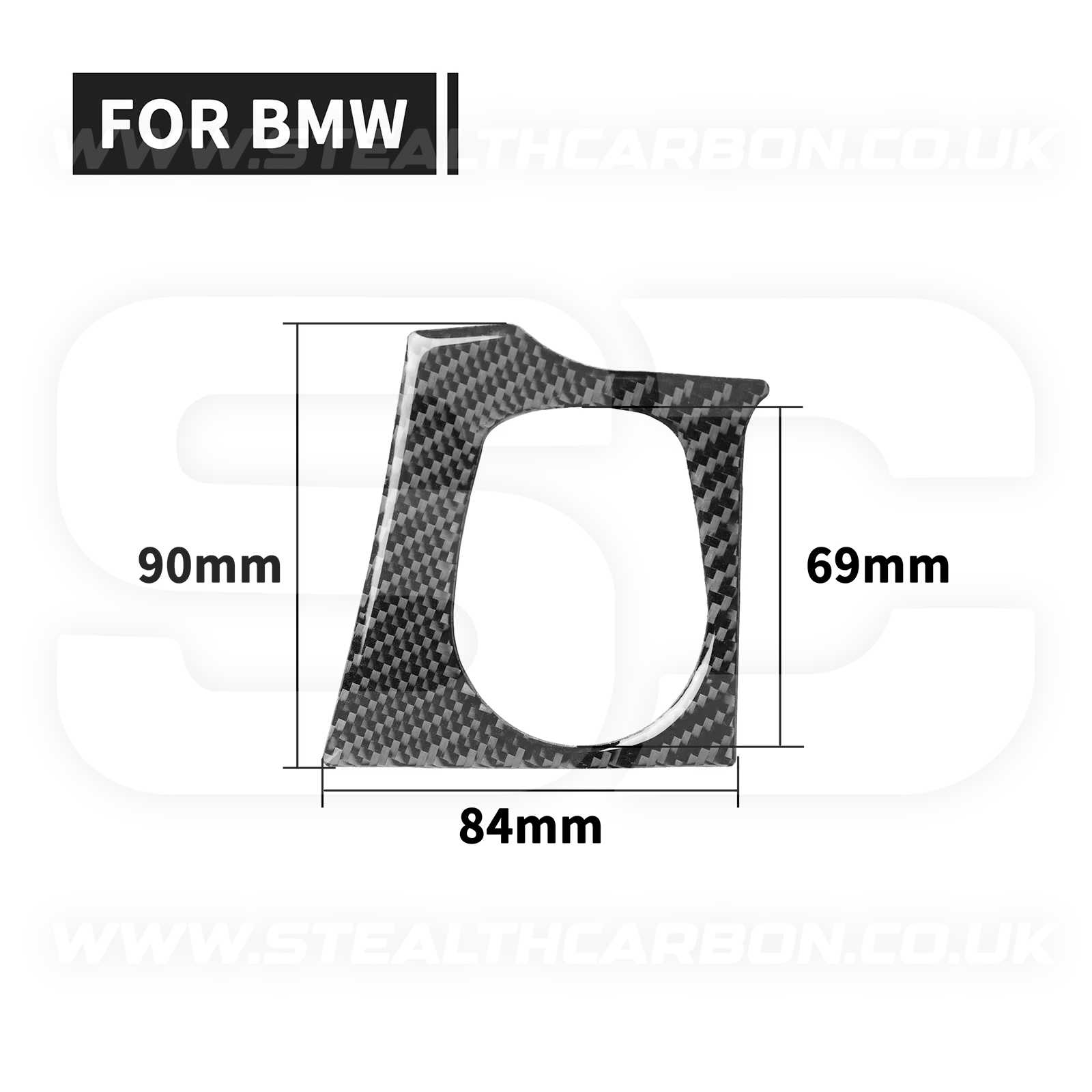BMW Carbon Fibre Style Start Stop Button Surround for 2 3 Series F20 F30 F34 F32 F80 M3