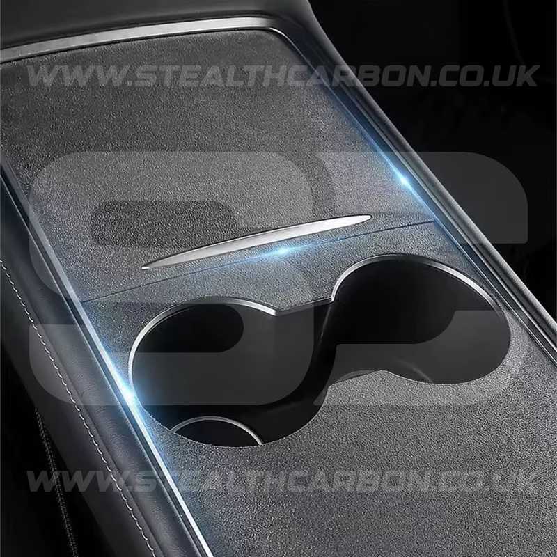 Tesla Model 3 Y Alcantara Suede Centre Console Protector Juniper Highland
