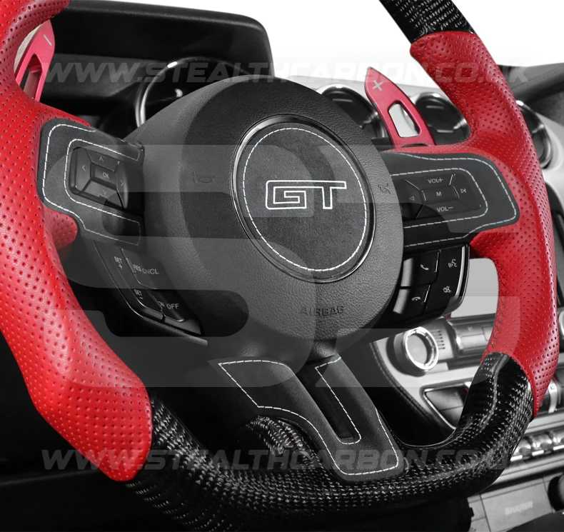 Ford Mustang GT Genuine Alcantara Steering Wheel Sticker S550 Mach 1 V8 GT350