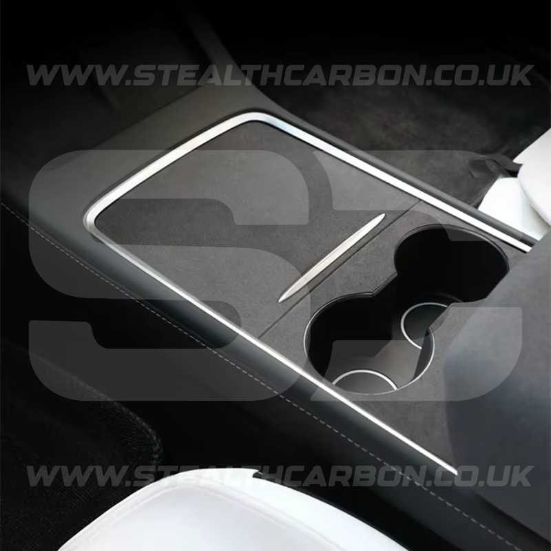 Tesla Model 3 Y Alcantara Suede Centre Console Protector Juniper Highland