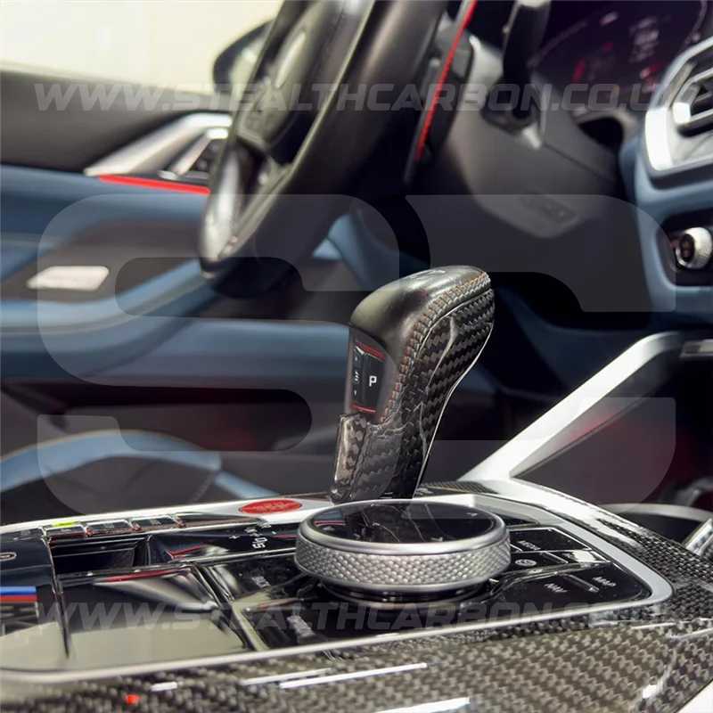 Genuine Carbon Fibre Gear Knob Cover Trim for BMW G80 M3 G82 M4 G87 M2