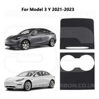 Tesla Model 3 Y Alcantara Suede Centre Console Protector Juniper Highland