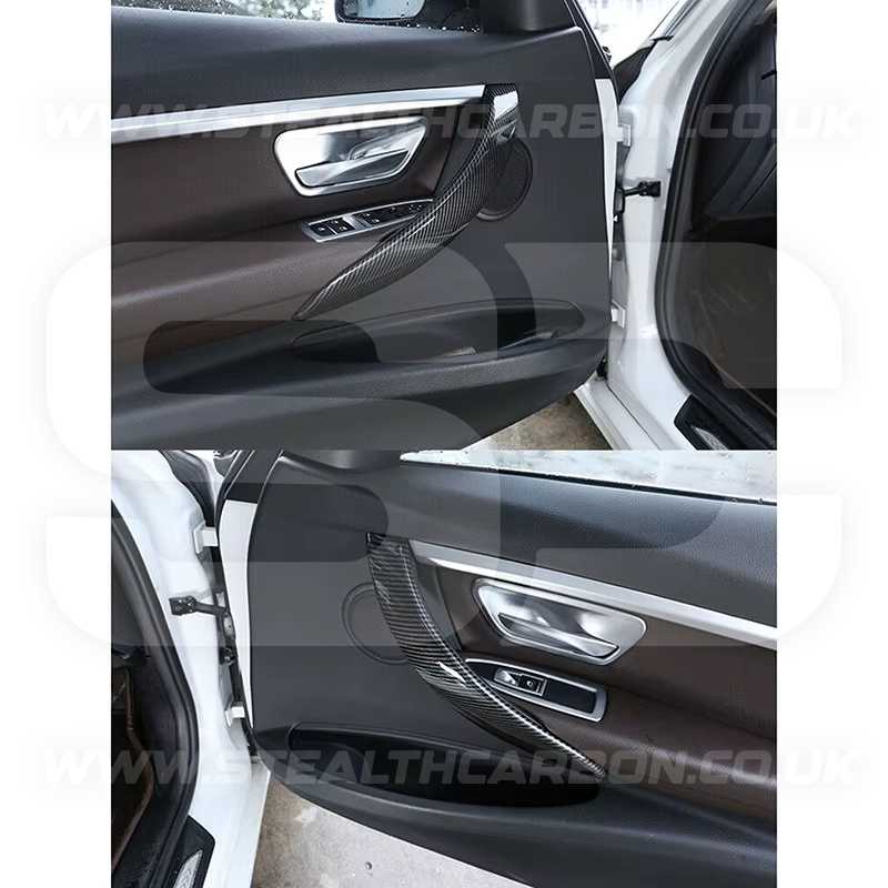 Carbon Fibre Style Door Handle Covers BMW 3 4 Series F30 F31 F34 F32 F33 F36