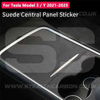 Tesla Model 3 Y Alcantara Suede Centre Console Protector Juniper Highland