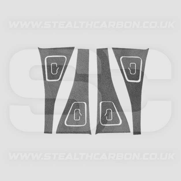 Tesla Model 3 Y Alcantara Suede Door Switch Handle Button Cover Protectors