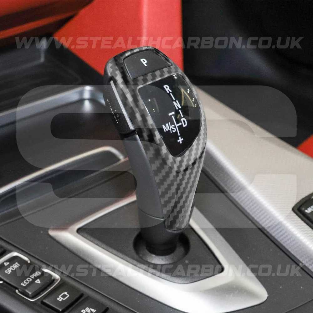 BMW Carbon Fibre Style Gear Shift Knob Cover Trim for F30 F20 F10 F15 F25 X5 X3