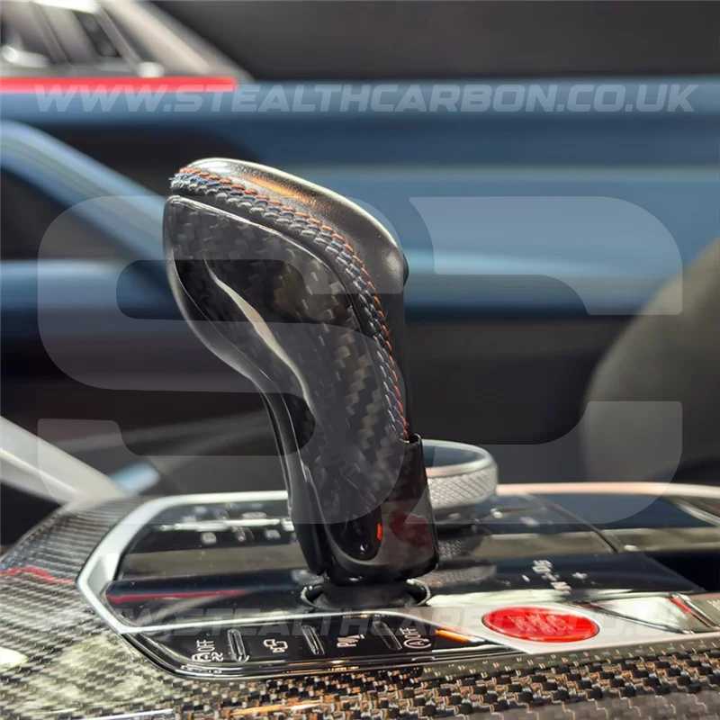Genuine Carbon Fibre Gear Knob Cover Trim for BMW G80 M3 G82 M4 G87 M2