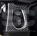 BMW Carbon Fibre Style Start Stop Button Surround for 2 3 Series F20 F30 F34 F32 F80 M3