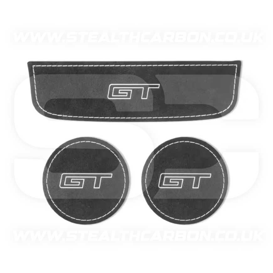 Ford Mustang GT Genuine Alcantara Cup Holder Storage Covers S550 Mach 1 V8 GT350