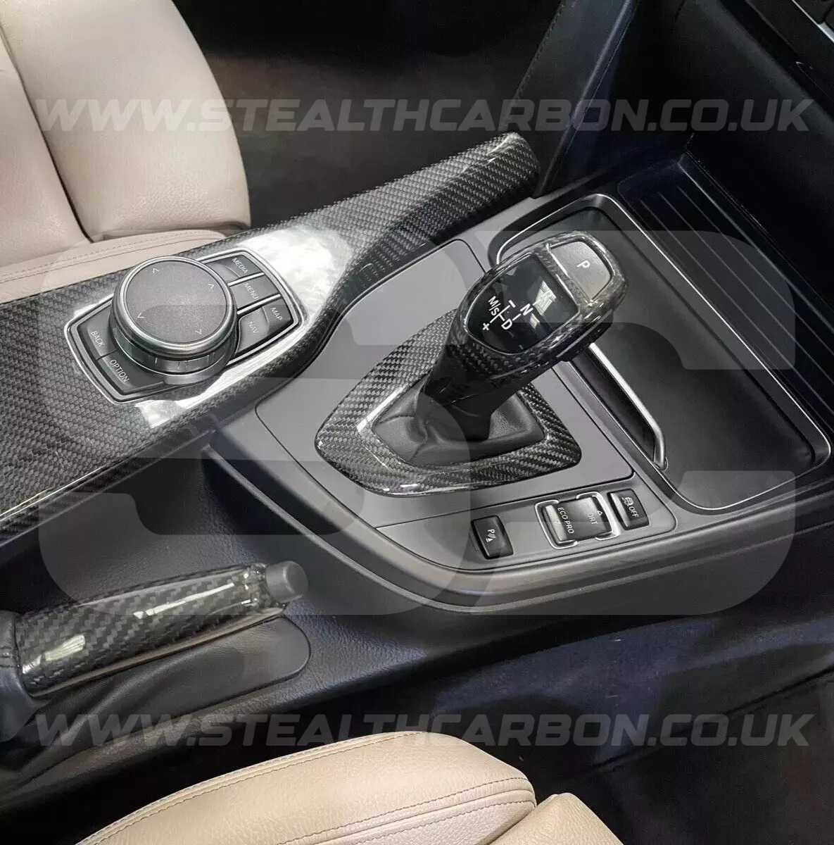 Genuine Carbon Fibre Gear Knob & Surround Trims BMW F20 M135i M140i M235i M240i