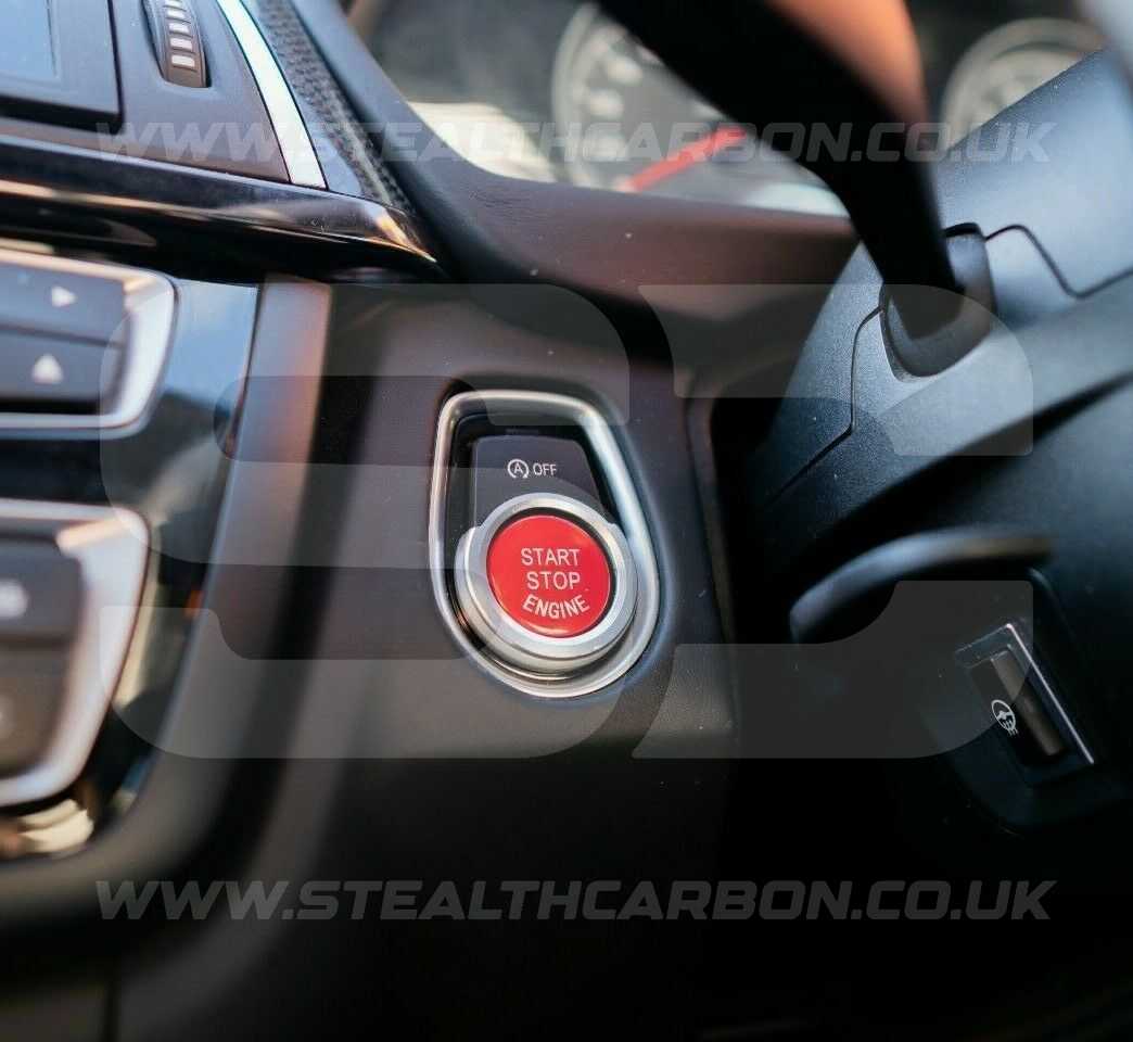 BMW Silver Engine Start Stop Button Trim F87 M2 F80 M3 M4 F30 1 2 3 4 5 Series +